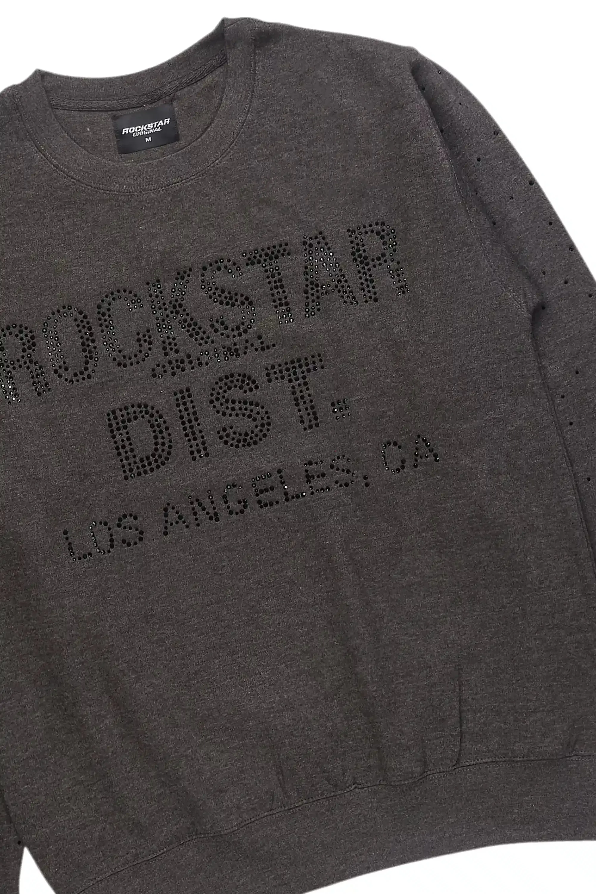 Julenia Charcoal Rhinestone Crewneck Sweatshirt sold by Rockstar Original product image thumbnail 2
