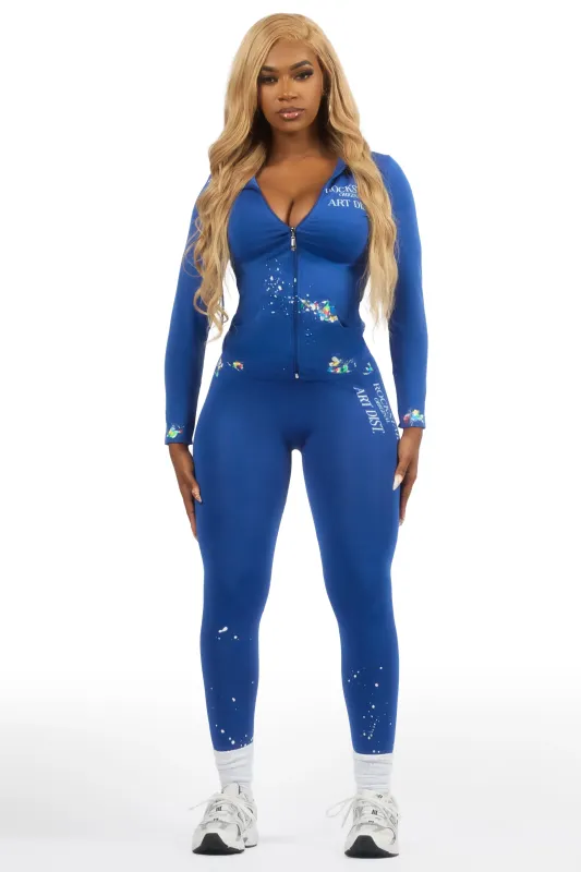 Kelci Blue Painted Active Set sold by Rockstar Original