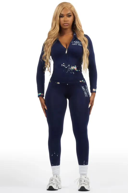 Kelci Navy Painted Active Set sold by Rockstar Original