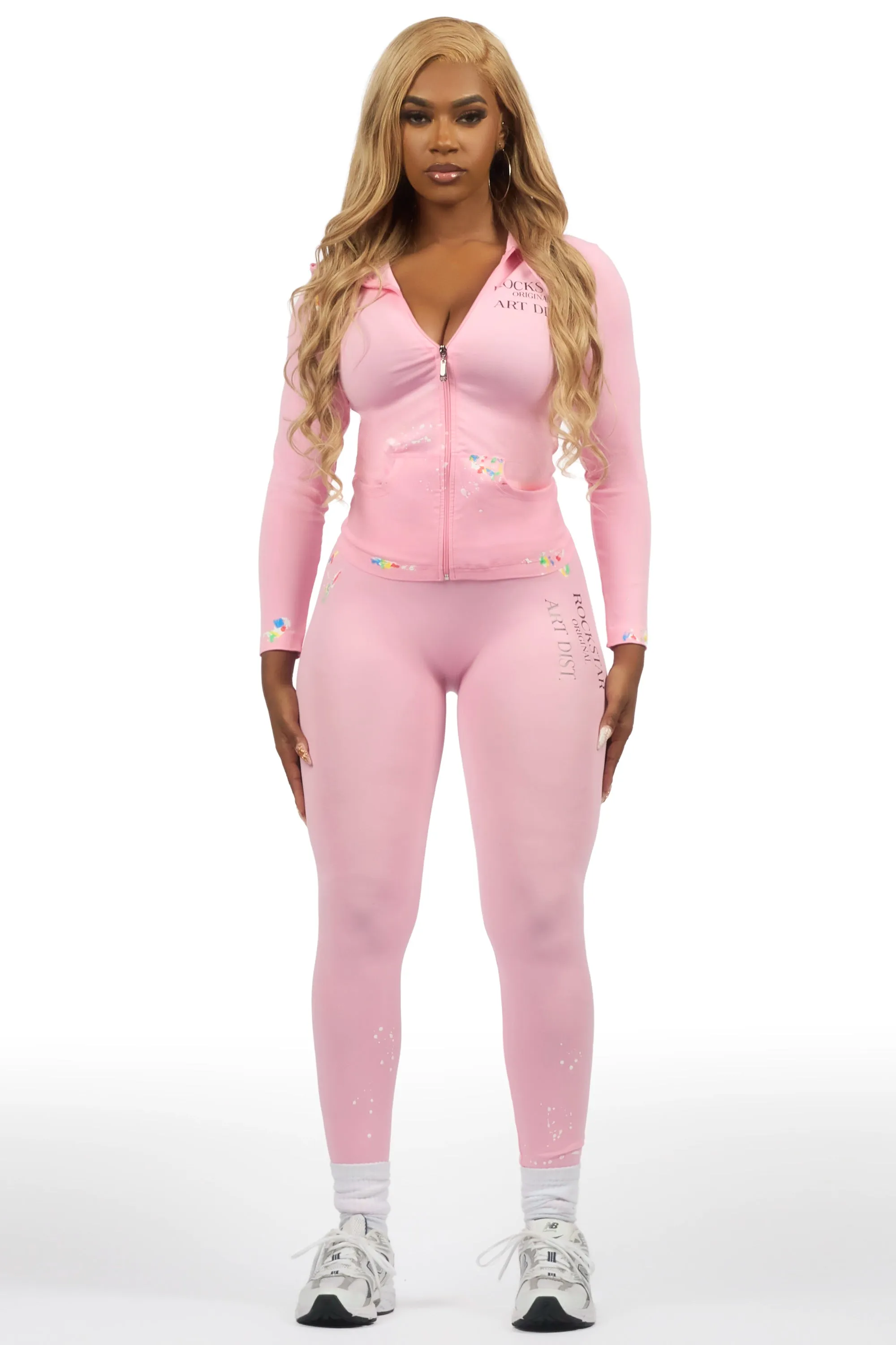 Kelci Pink Painted Active Set sold by Rockstar Original product image thumbnail 4
