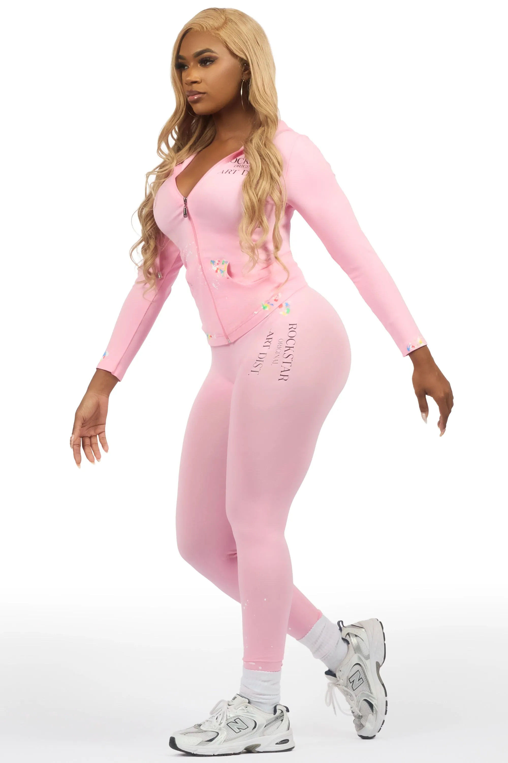 Kelci Pink Painted Active Set sold by Rockstar Original product image thumbnail 2