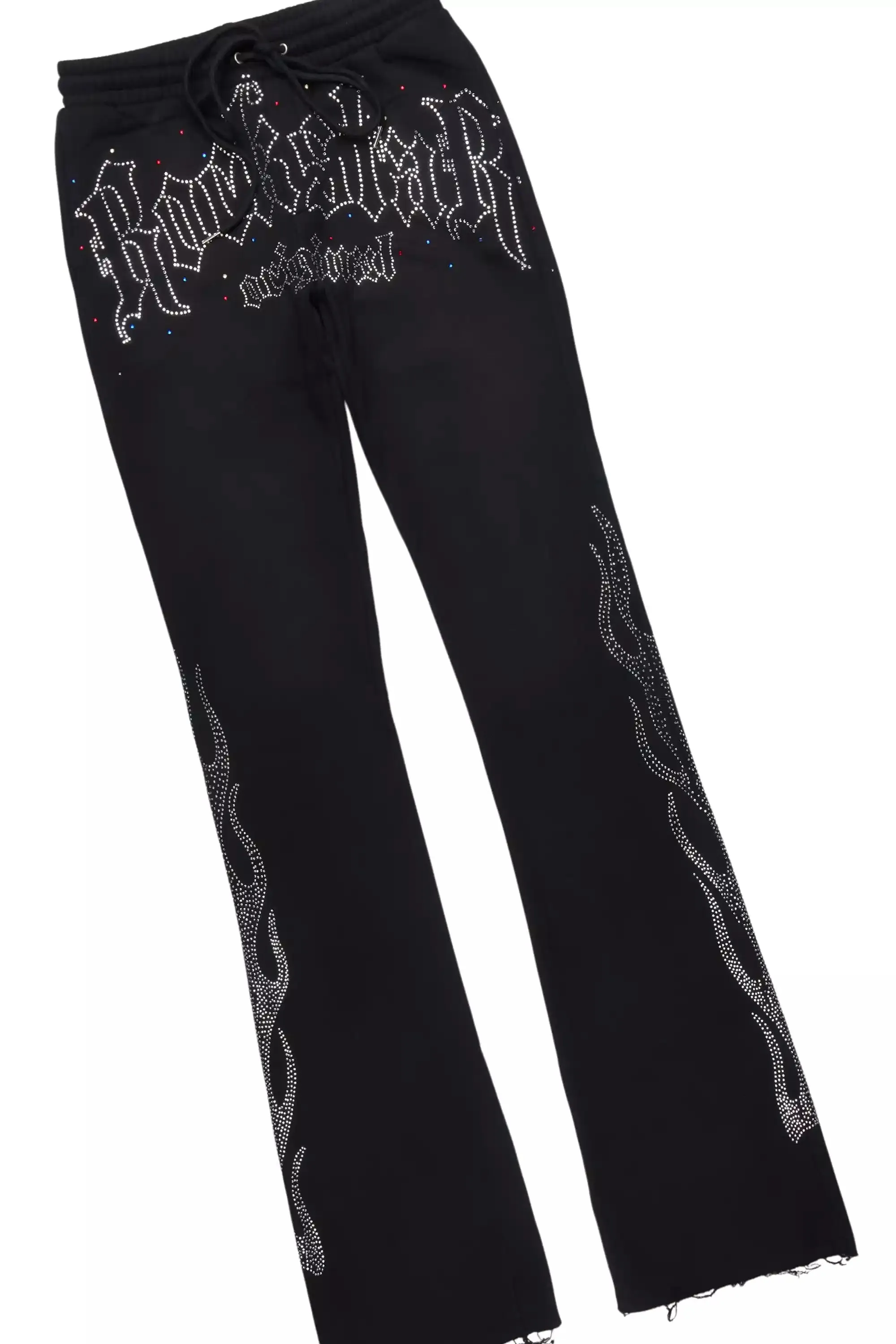 Mares Black Rhinestone Hoodie Relaxed Track Set sold by Rockstar Original product image thumbnail 3