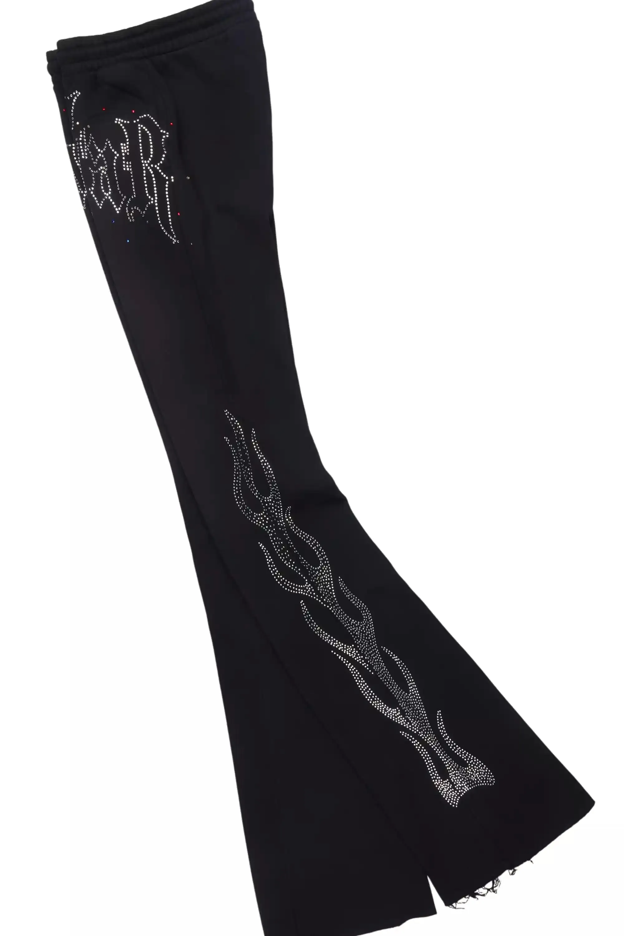 Mares Black Rhinestone Hoodie Relaxed Track Set sold by Rockstar Original product image thumbnail 4