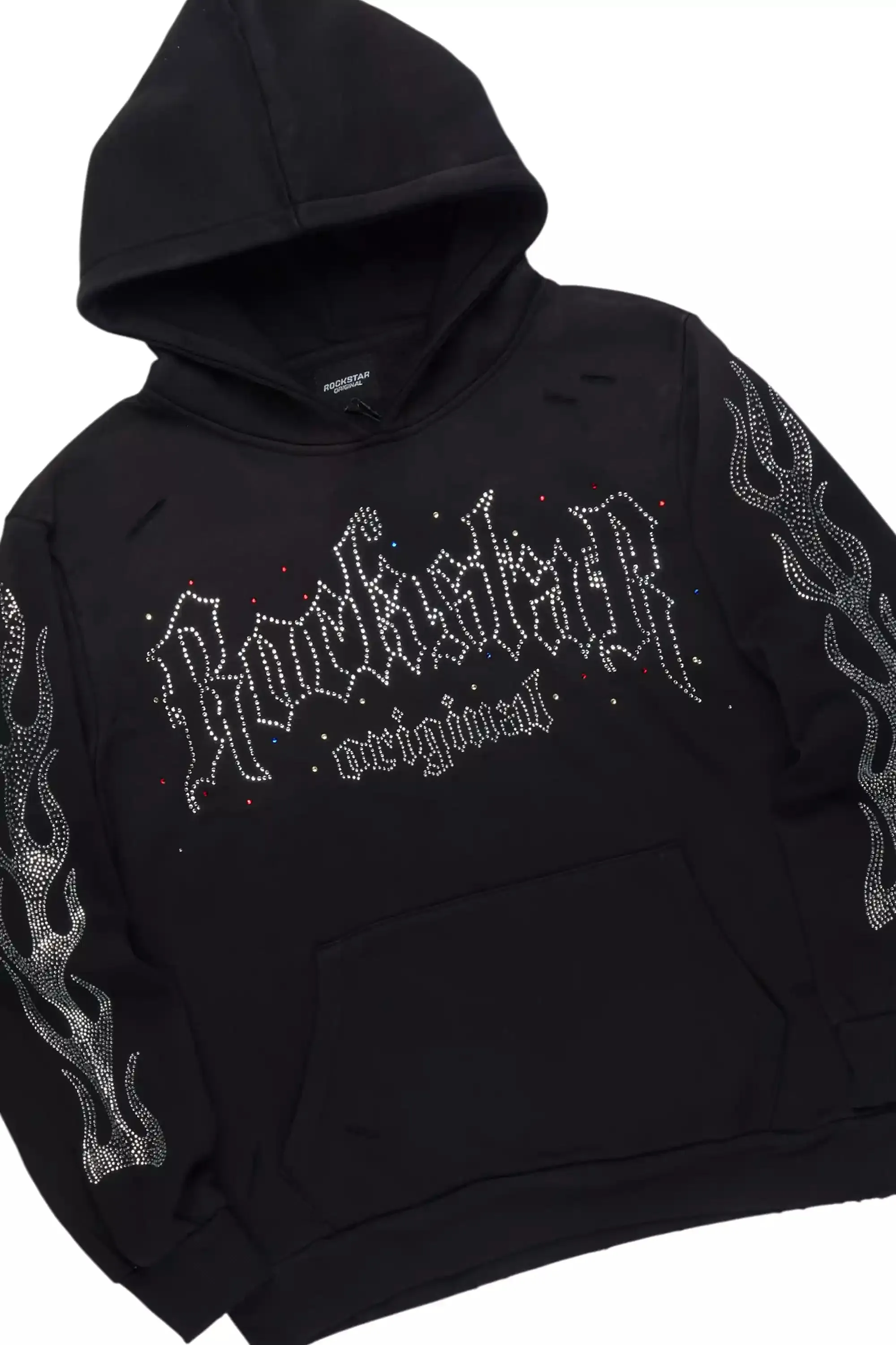 Mares Black Rhinestone Hoodie Relaxed Track Set sold by Rockstar Original product image thumbnail 2