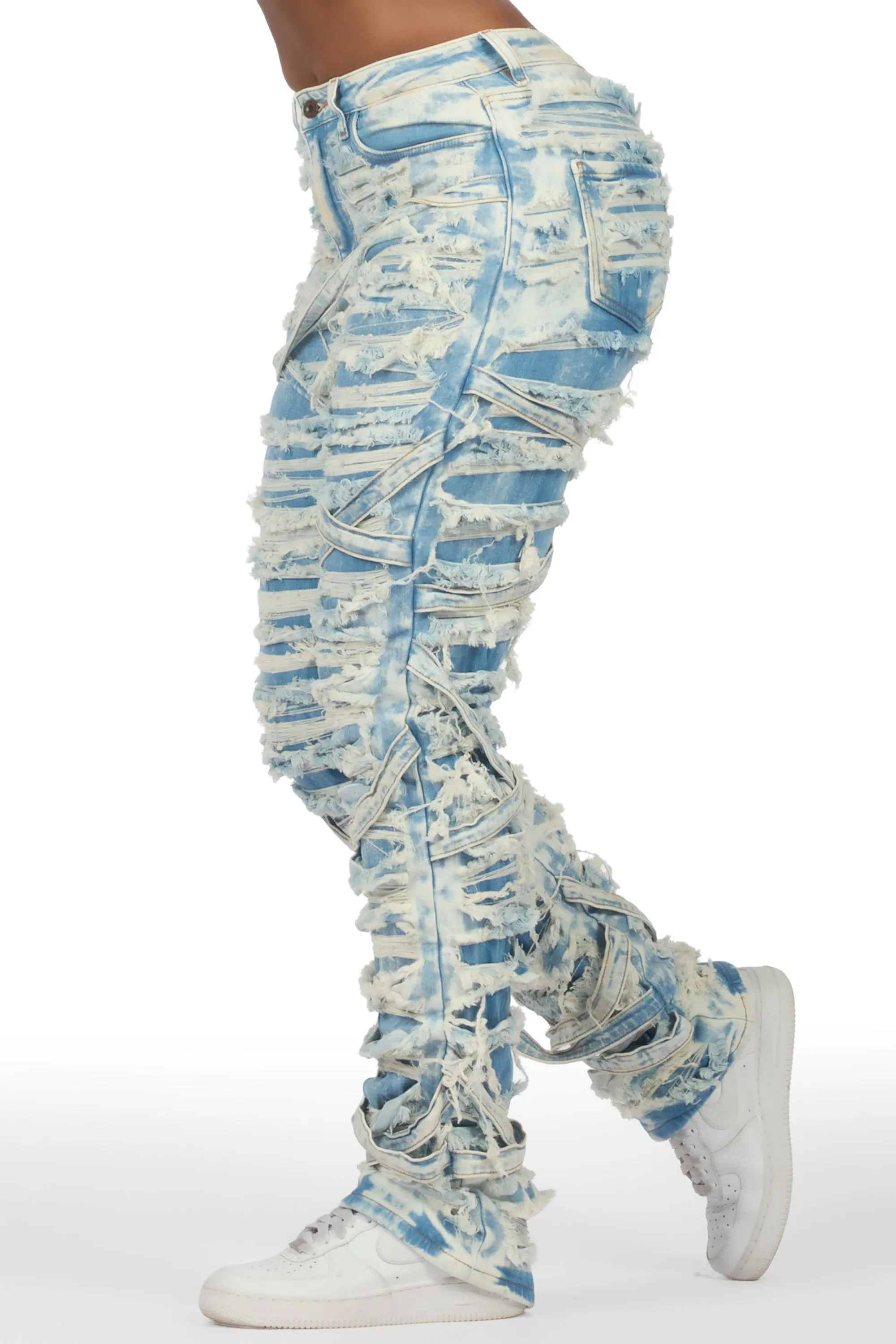 Kelia Light Wash Distressed Jean sold by Rockstar Original product image thumbnail 5