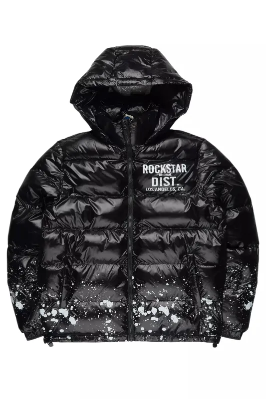 Raffer Black Heavy Puffer Jacket sold by Rockstar Original
