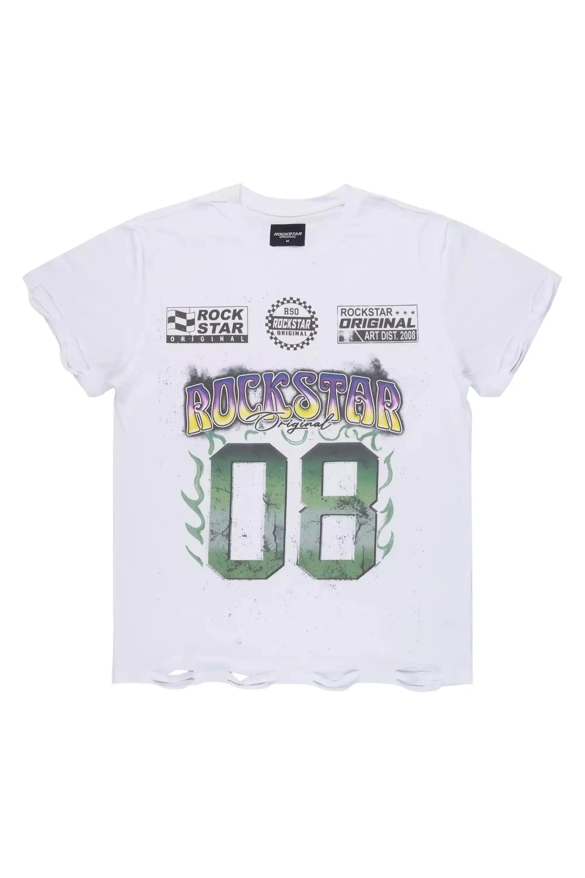 Quito White Graphic Oversized T-Shirt sold by Rockstar Original