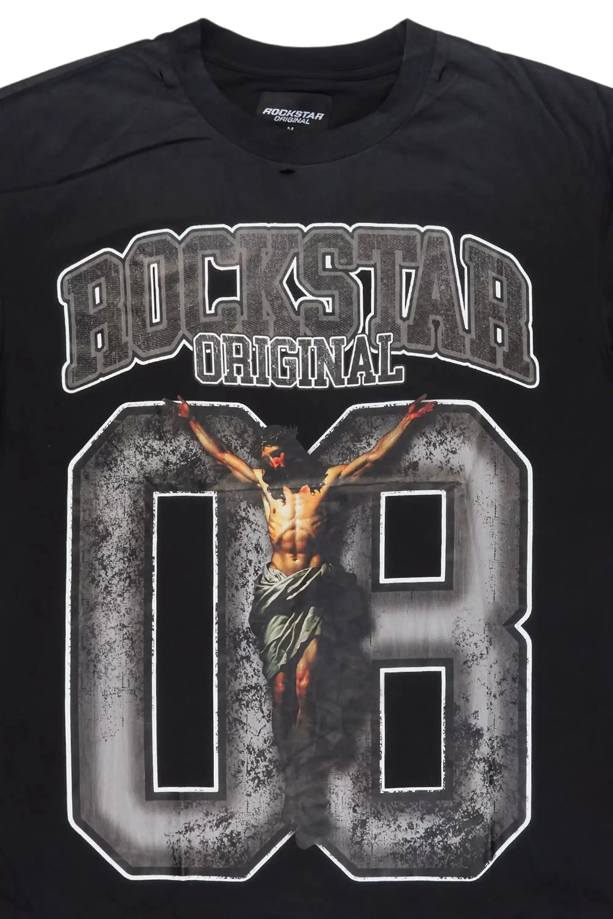 Fields Black/Grey Oversized Graphic T-Shirt sold by Rockstar Original product image thumbnail 2