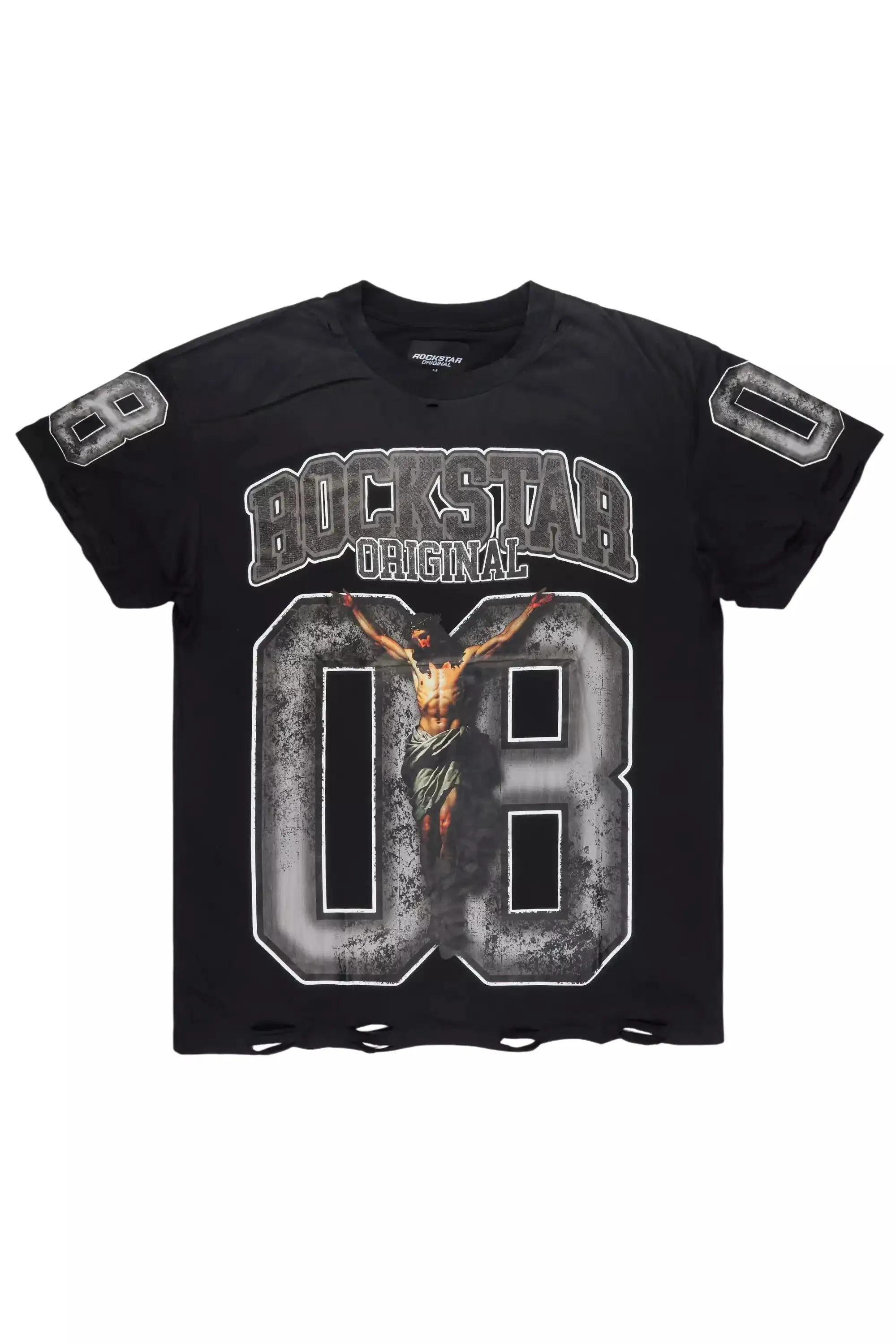 Fields Black/Grey Oversized Graphic T-Shirt sold by Rockstar Original