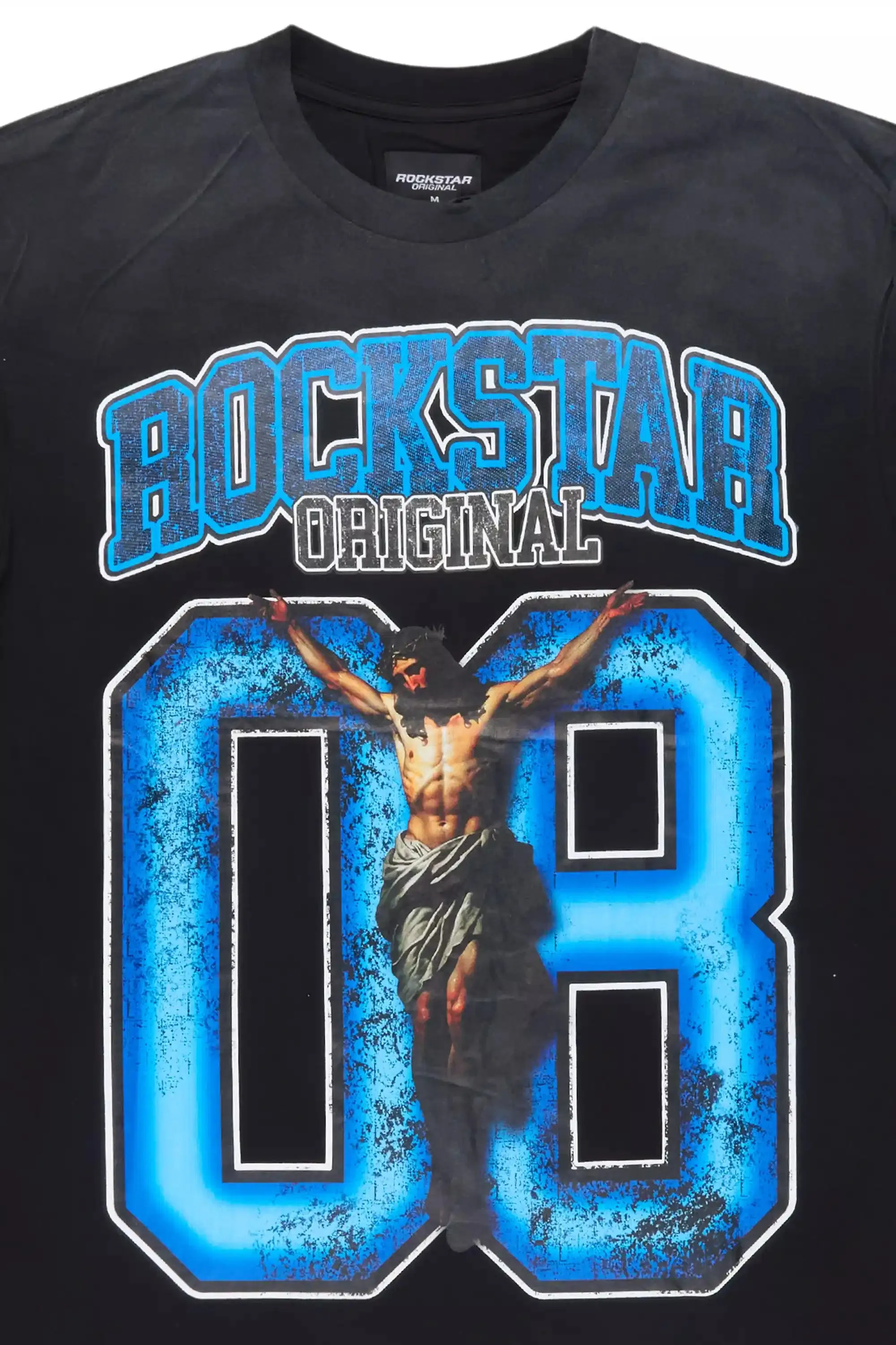 Fields Black/Blue Oversized Graphic T-Shirt sold by Rockstar Original product image thumbnail 2