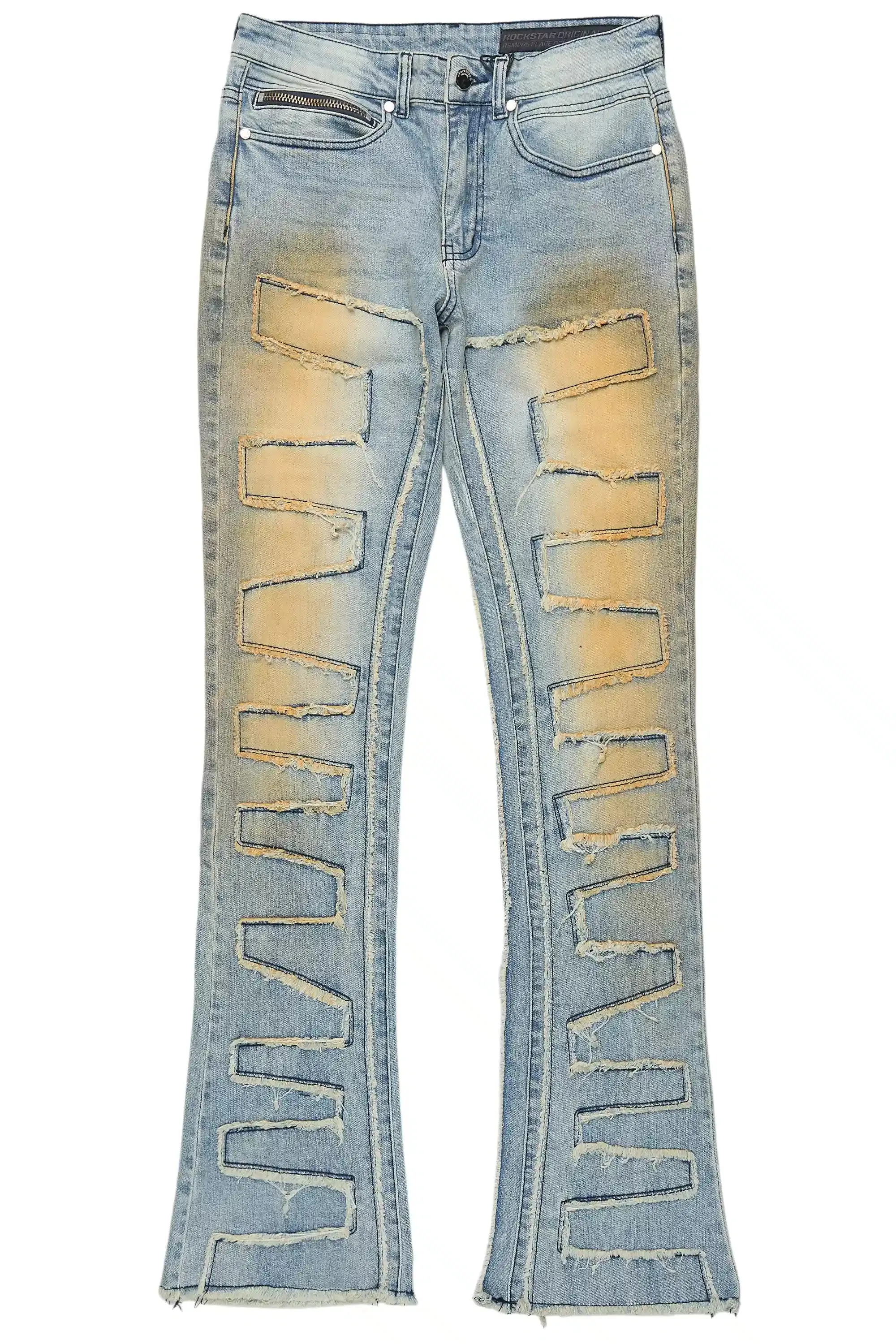 Shake Dirty Blue Stacked Flare Jean sold by Rockstar Original product image thumbnail 2