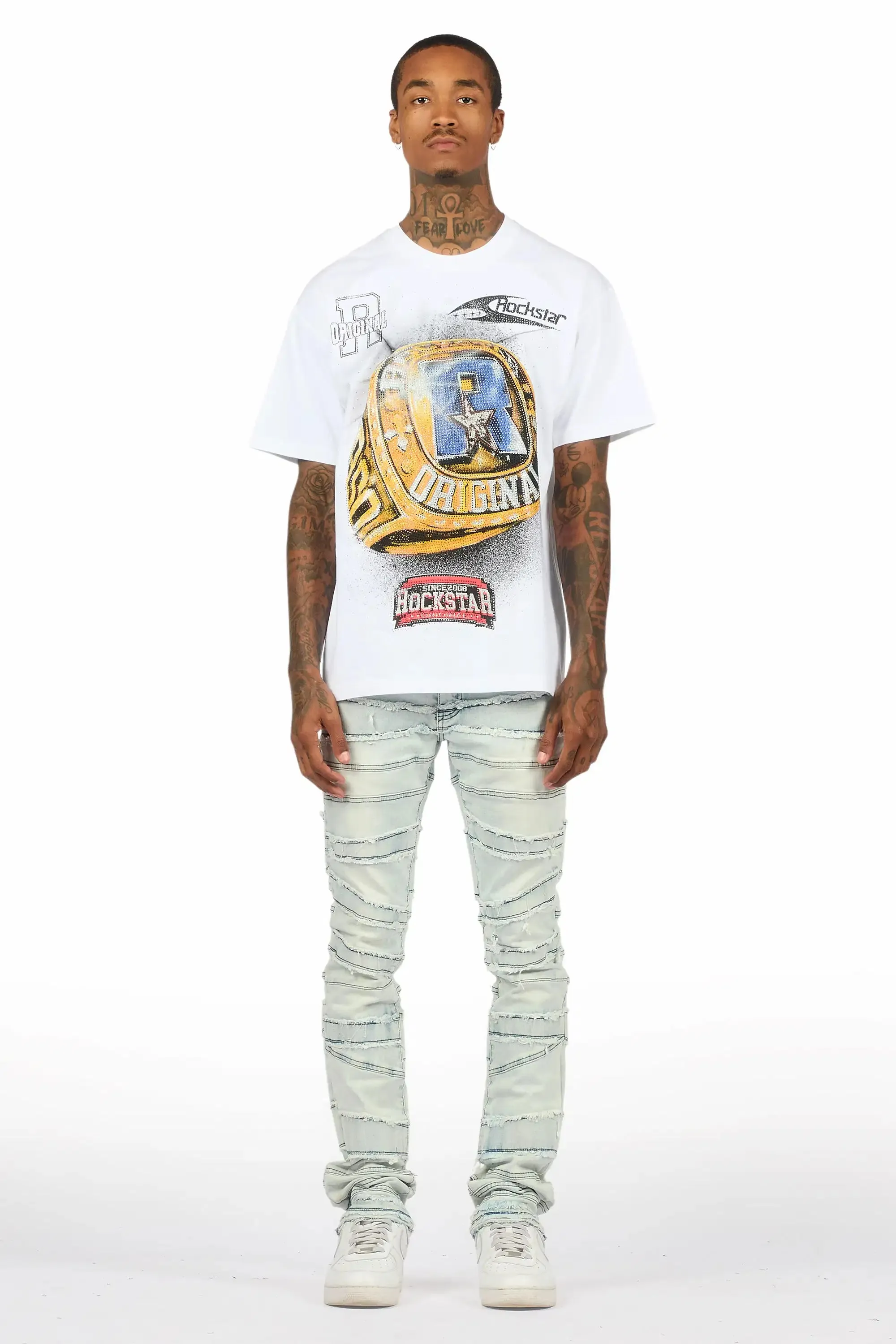 Franko Light Blue Skinny Fit Jean sold by Rockstar Original product image thumbnail 3