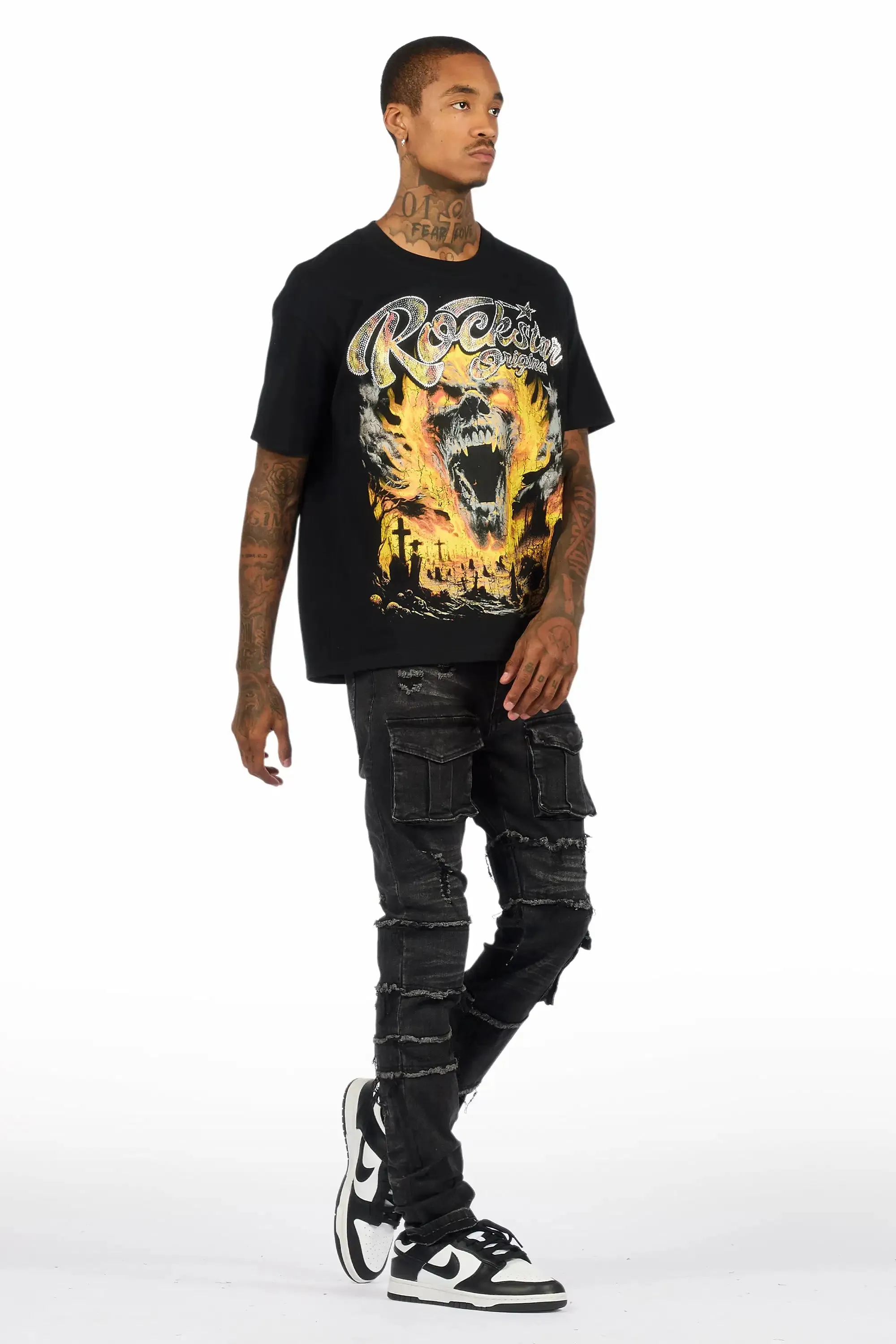 Folant Dark Grey Skinny Fit Jean sold by Rockstar Original product image thumbnail 4