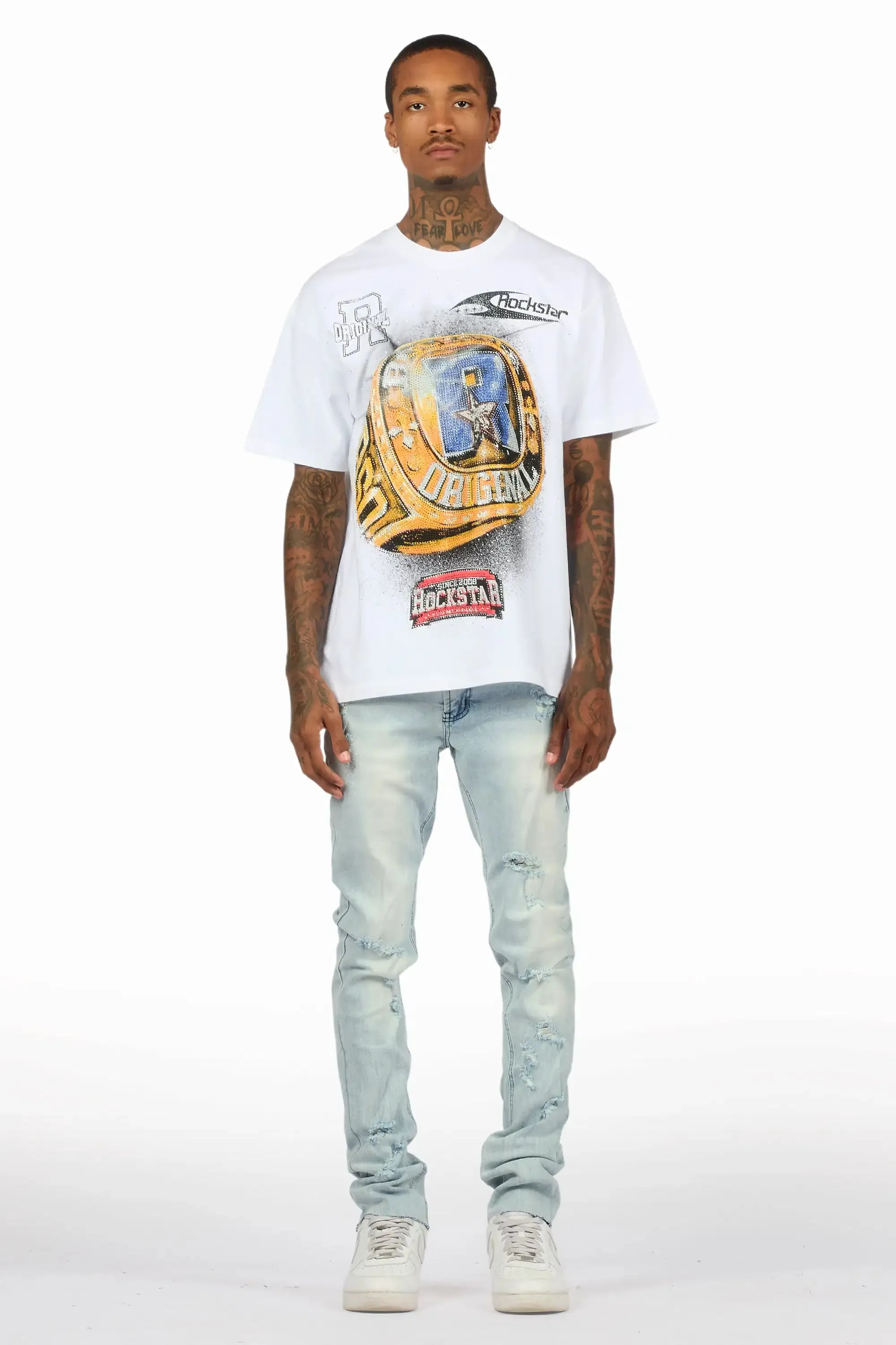 Stellan Blue Super Skinny Fit Jean sold by Rockstar Original product image thumbnail 3