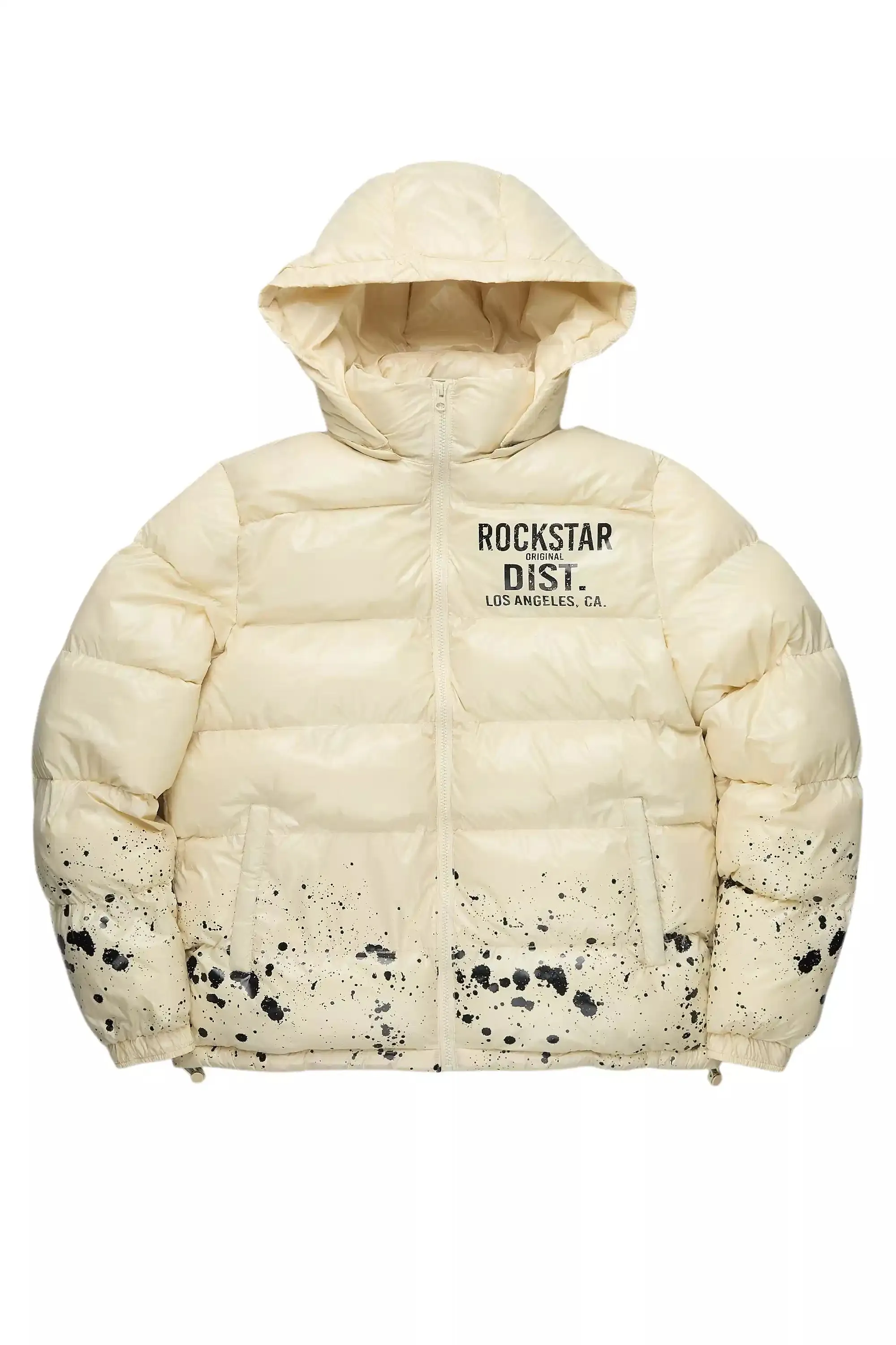 Raffer Beige Heavy Puffer Jacket sold by Rockstar Original