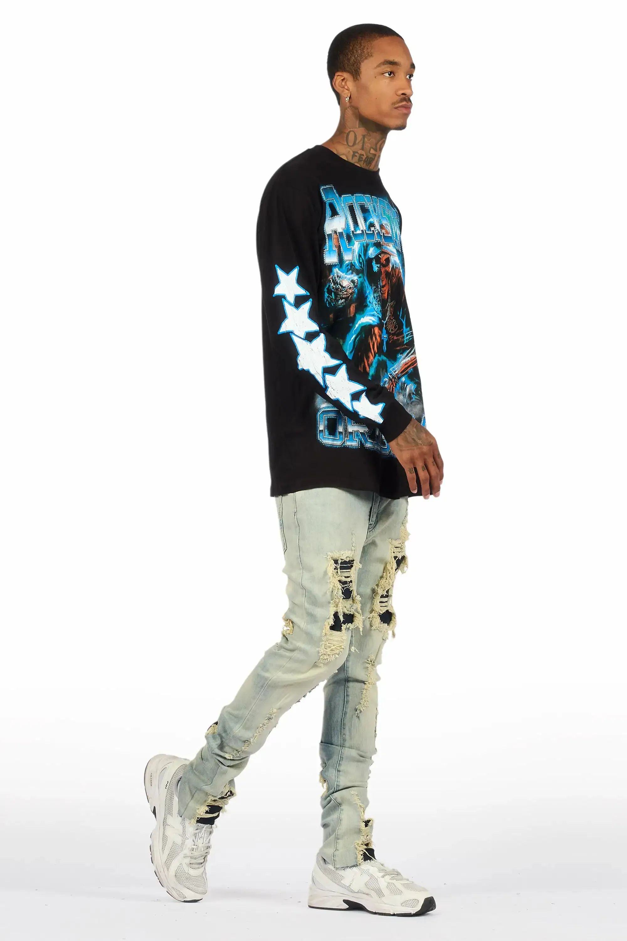 Fateh Light Blue Skinny Fit Jean sold by Rockstar Original product image thumbnail 4