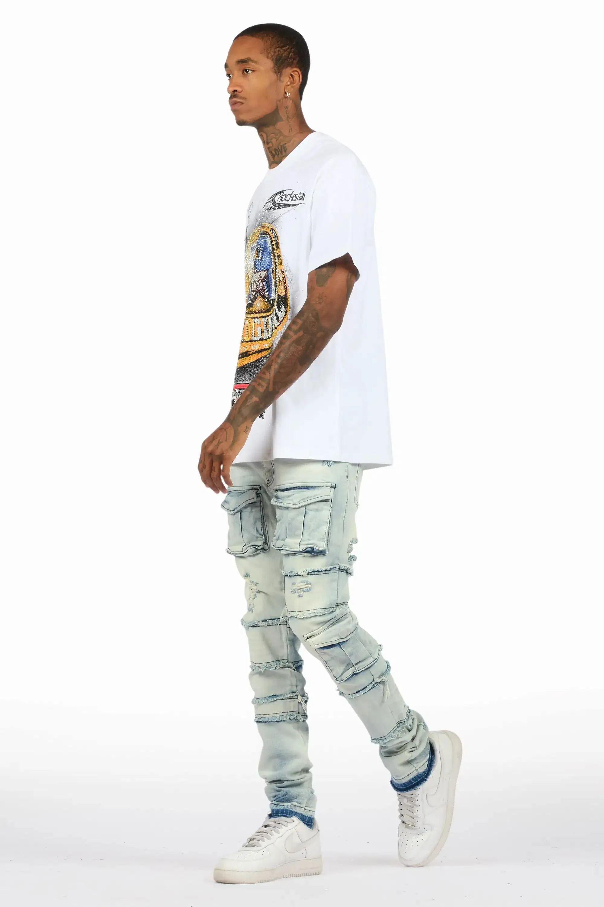 Folant Light Blue Skinny Fit Jean sold by Rockstar Original product image thumbnail 5