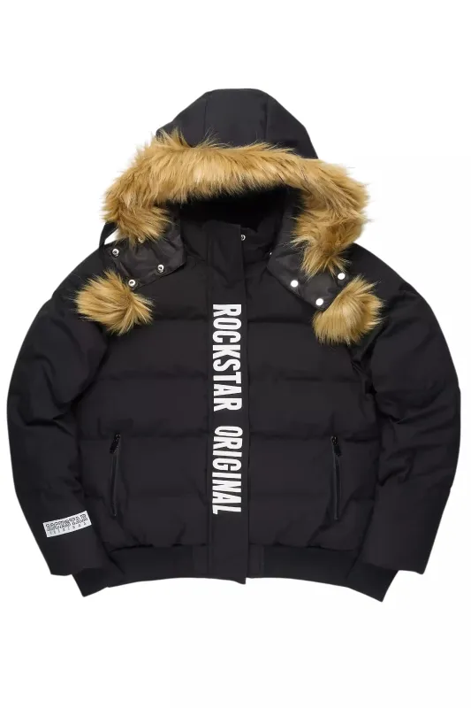 Keoni Black Puffer Jacket sold by Rockstar Original
