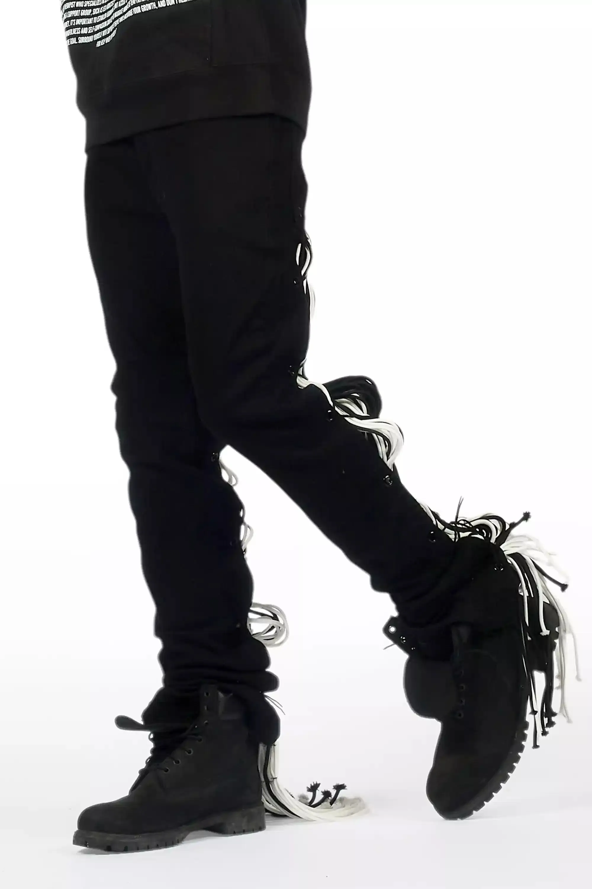 Otto Black Stacked Flare Jean sold by Rockstar Original product image thumbnail 2