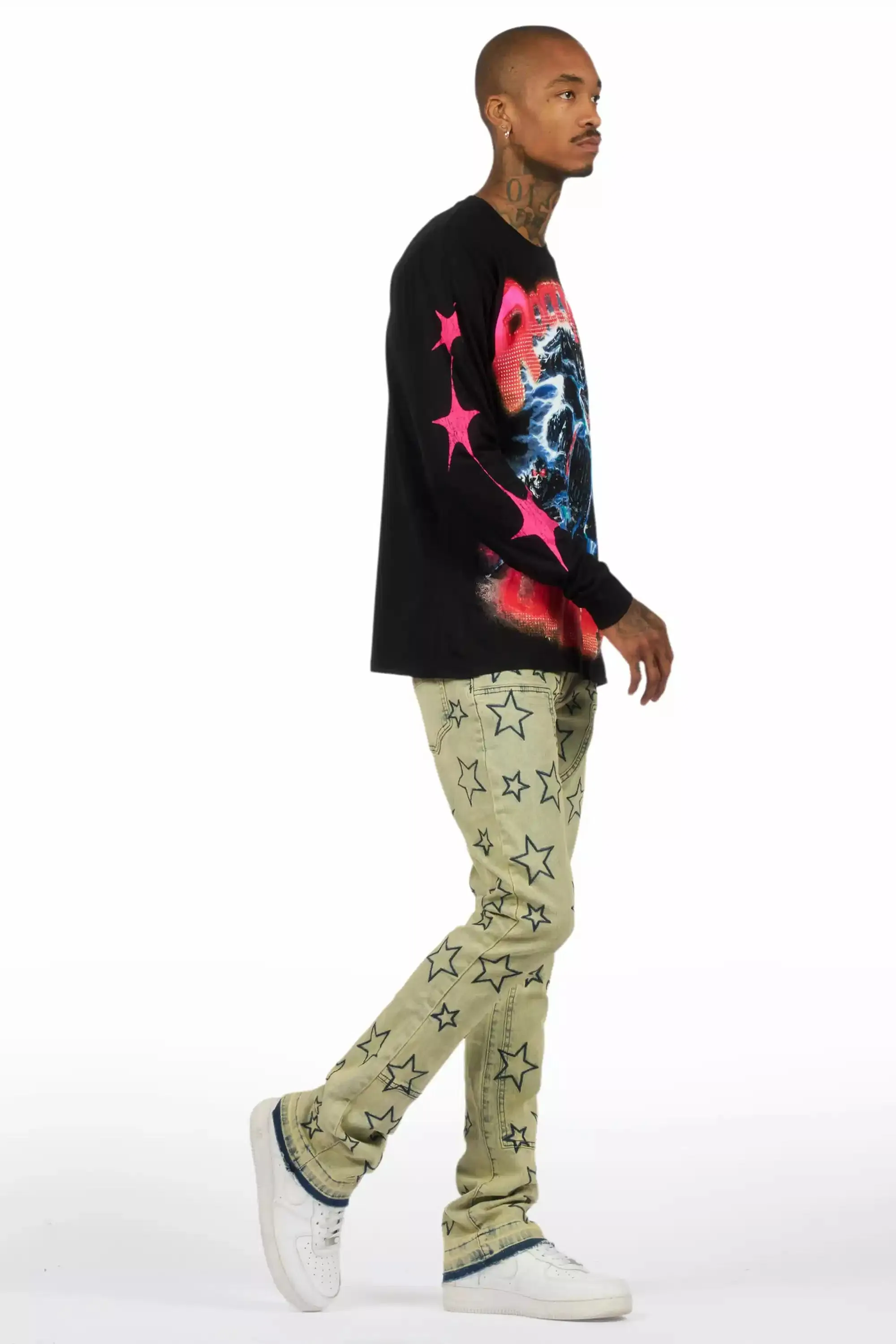 Starship Vintage Stacked Flare Jean sold by Rockstar Original product image thumbnail 4