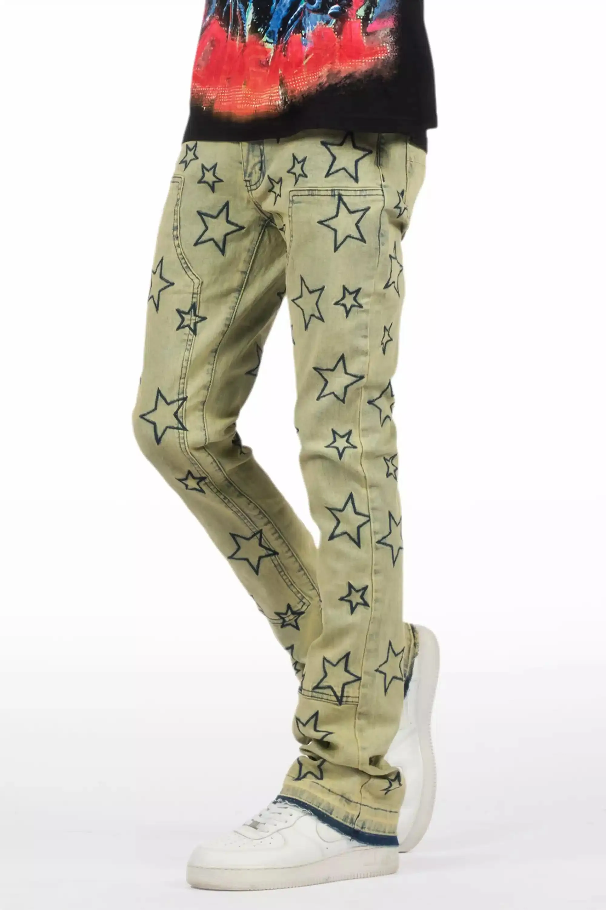 Starship Vintage Stacked Flare Jean sold by Rockstar Original