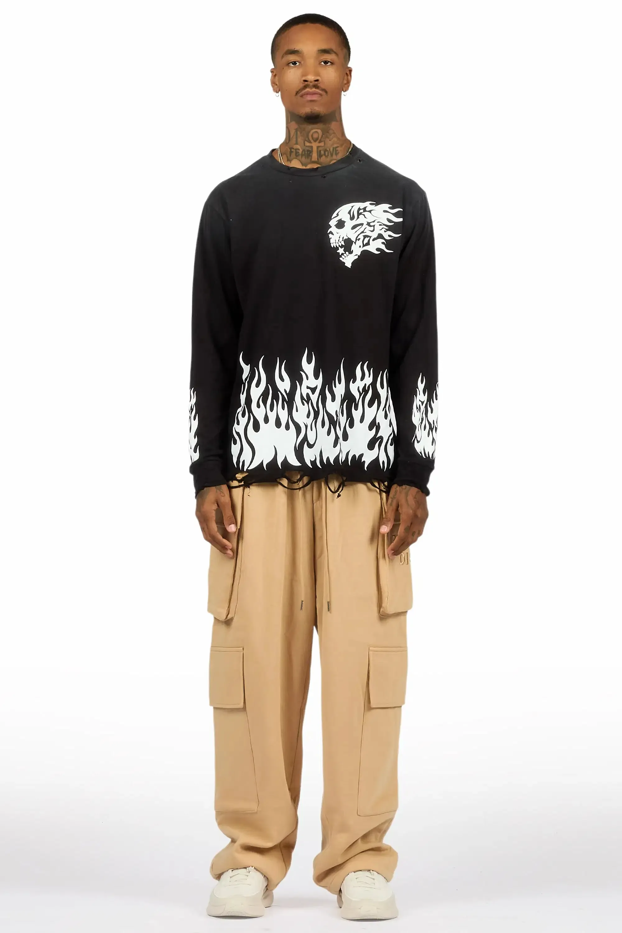 Default Vintage Sand Baggy Pant sold by Rockstar Original product image thumbnail 3