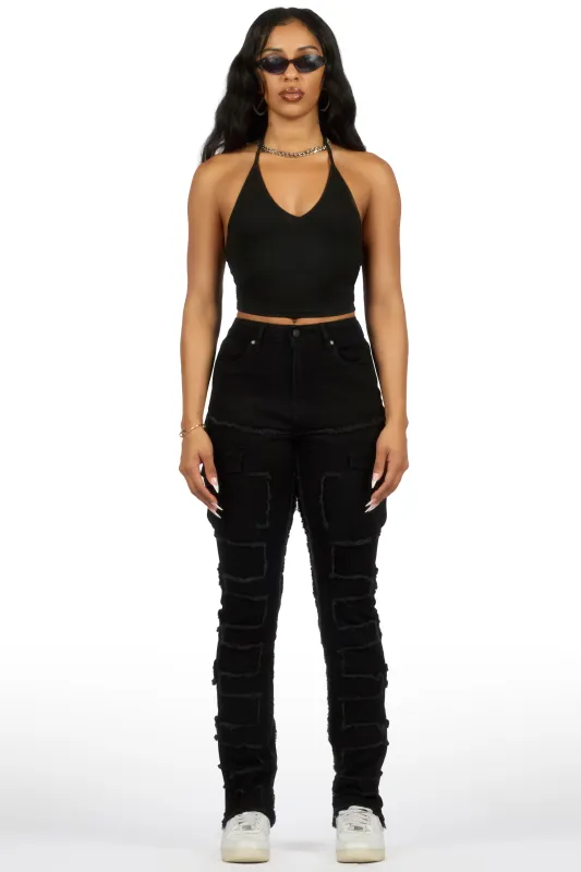 Jamiala Black Cargo Skinny Jean sold by Rockstar Original