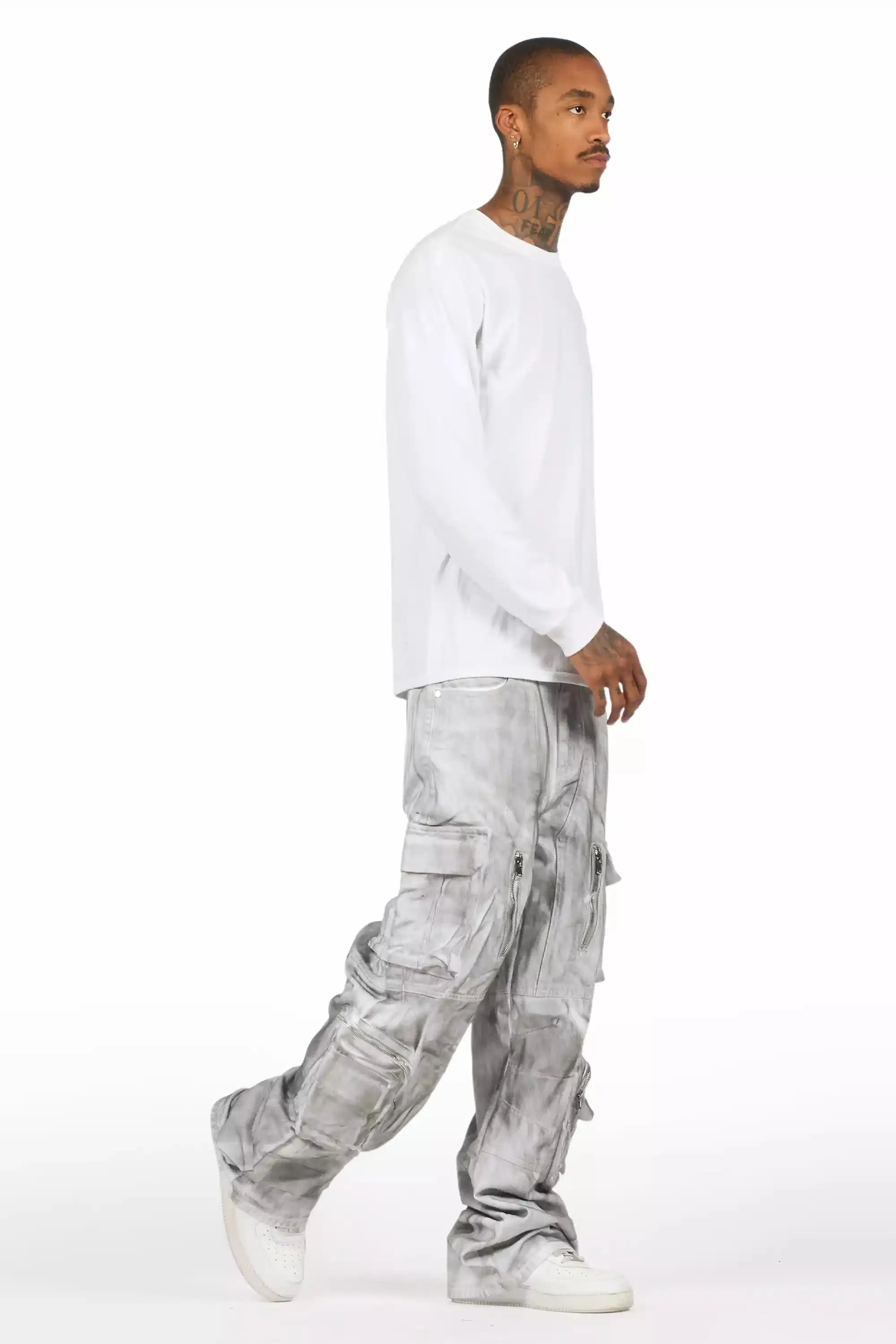 Ermis Dirty White Baggy Jeans sold by Rockstar Original product image thumbnail 4