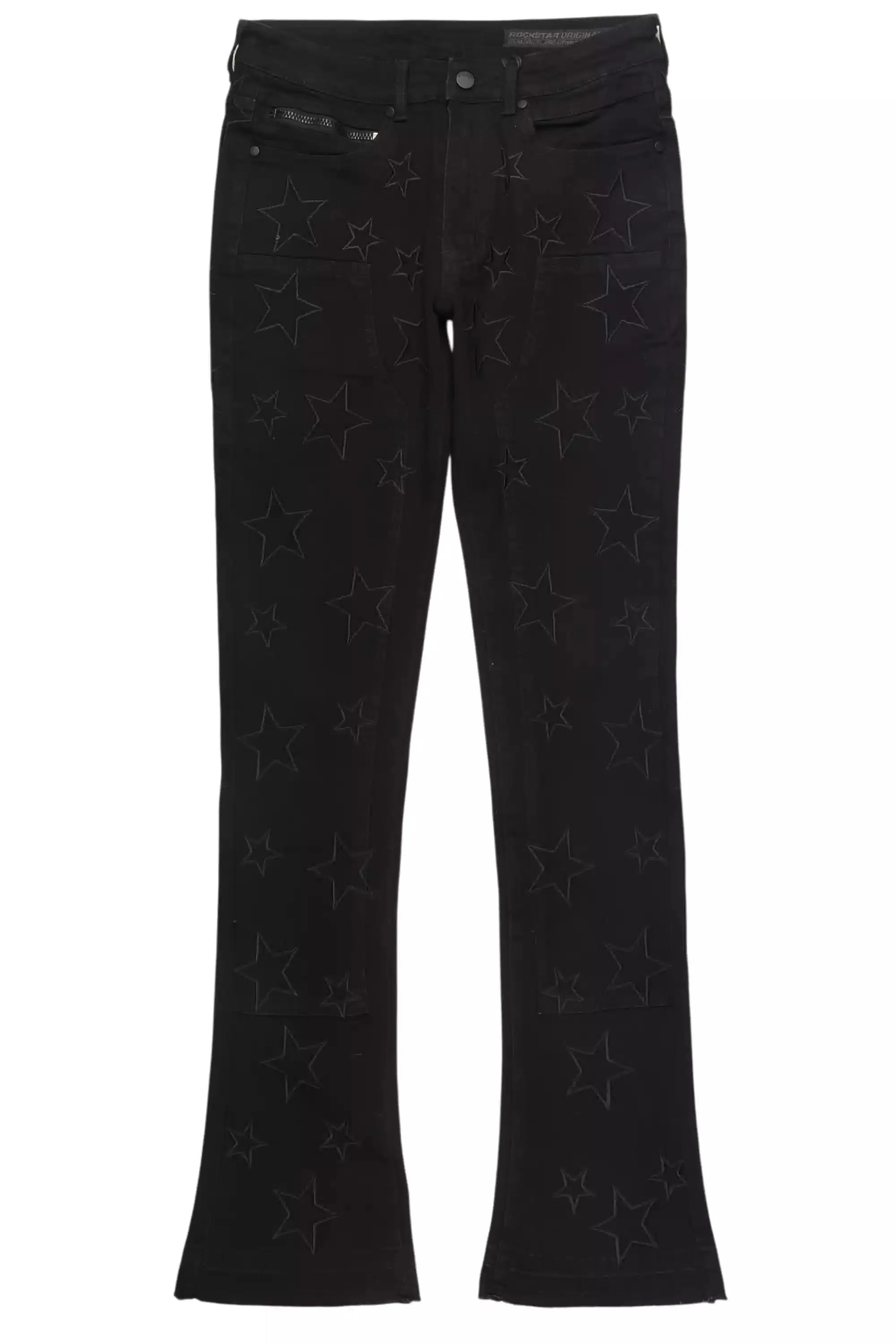 Starship Black Stacked Flare Jean sold by Rockstar Original product image thumbnail 2