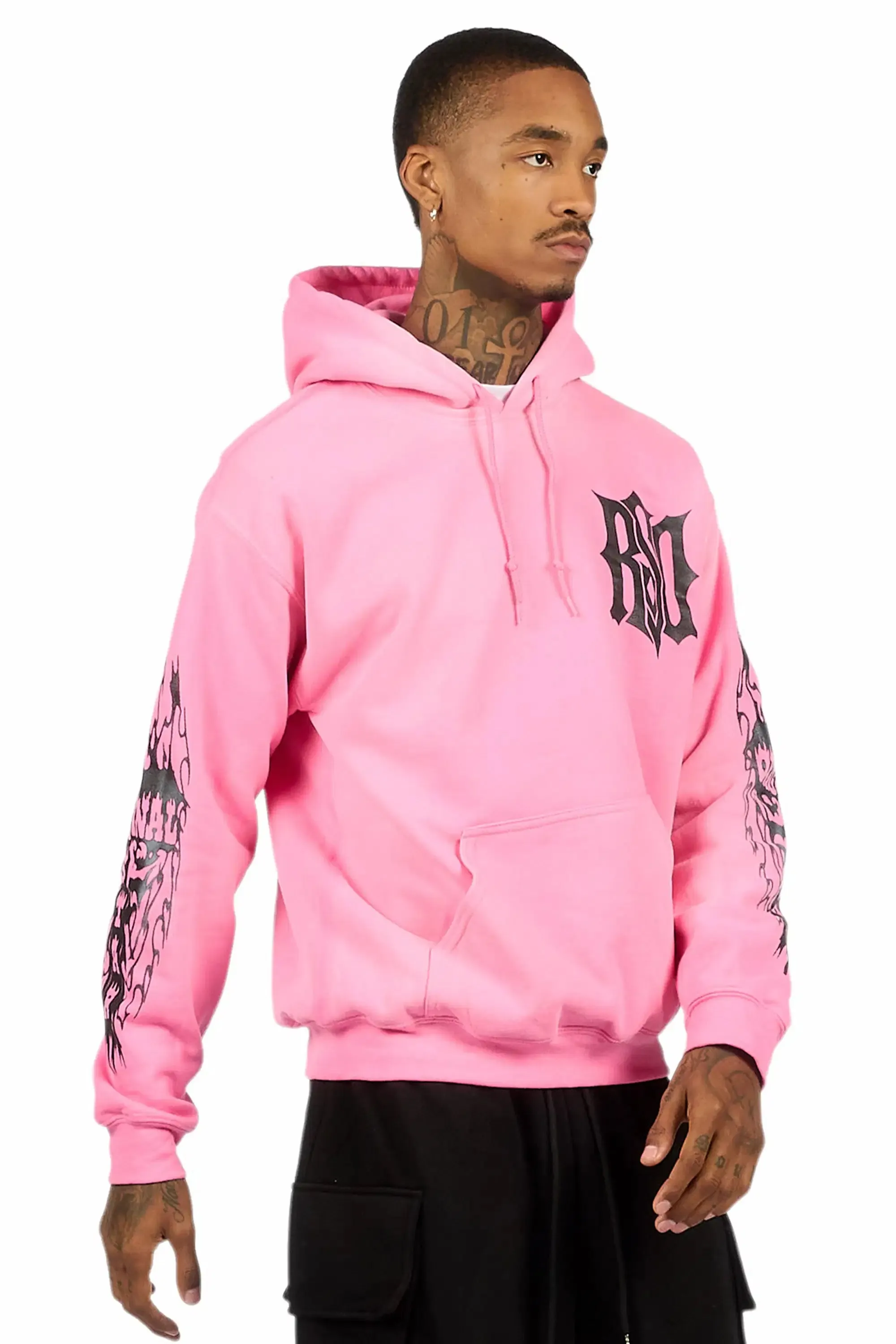 Lyrex Pink/Black Graphic Hoodie sold by Rockstar Original product image thumbnail 3