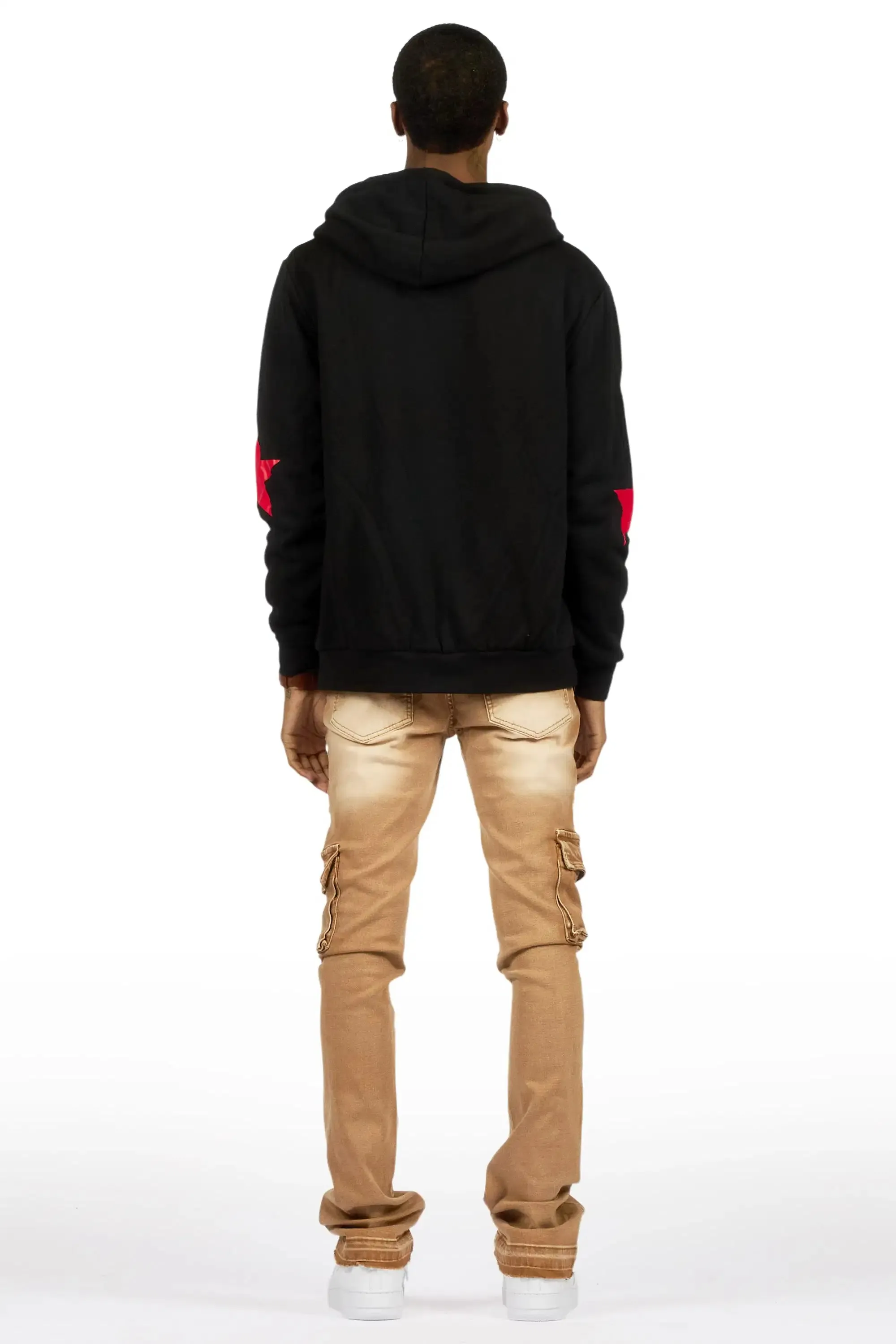 Zaid Washed Beige Stacked Flare Jean sold by Rockstar Original product image thumbnail 5