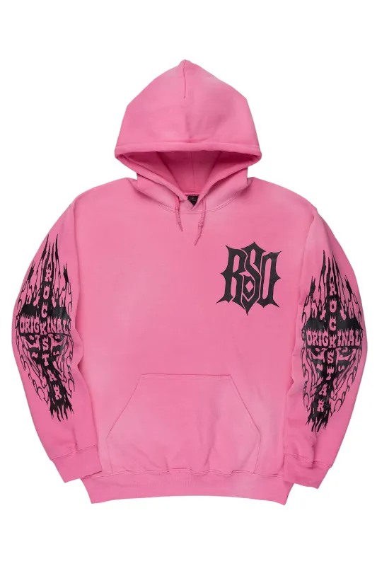 Sebrina Pink Graphic Hoodie sold by Rockstar Original