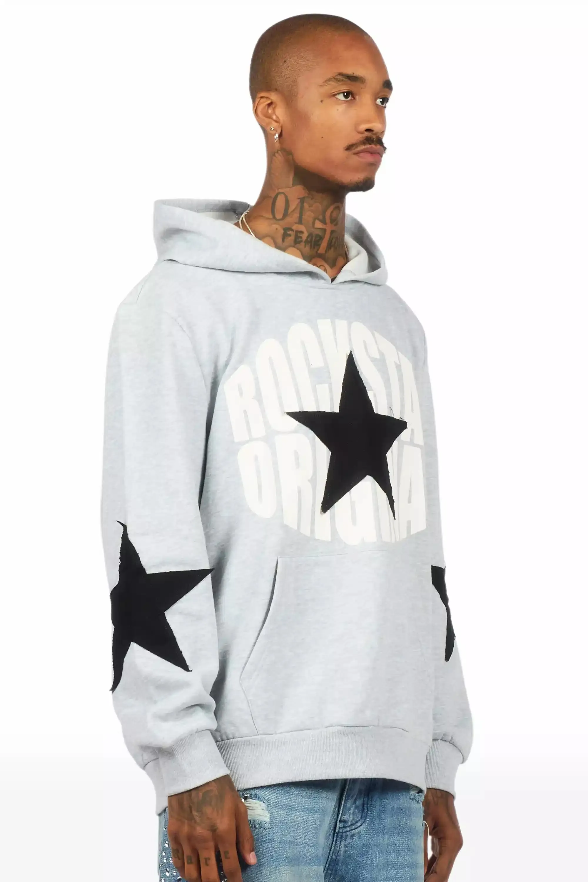 States 2.0 Heather Grey Graphic Hoodie sold by Rockstar Original product image thumbnail 3