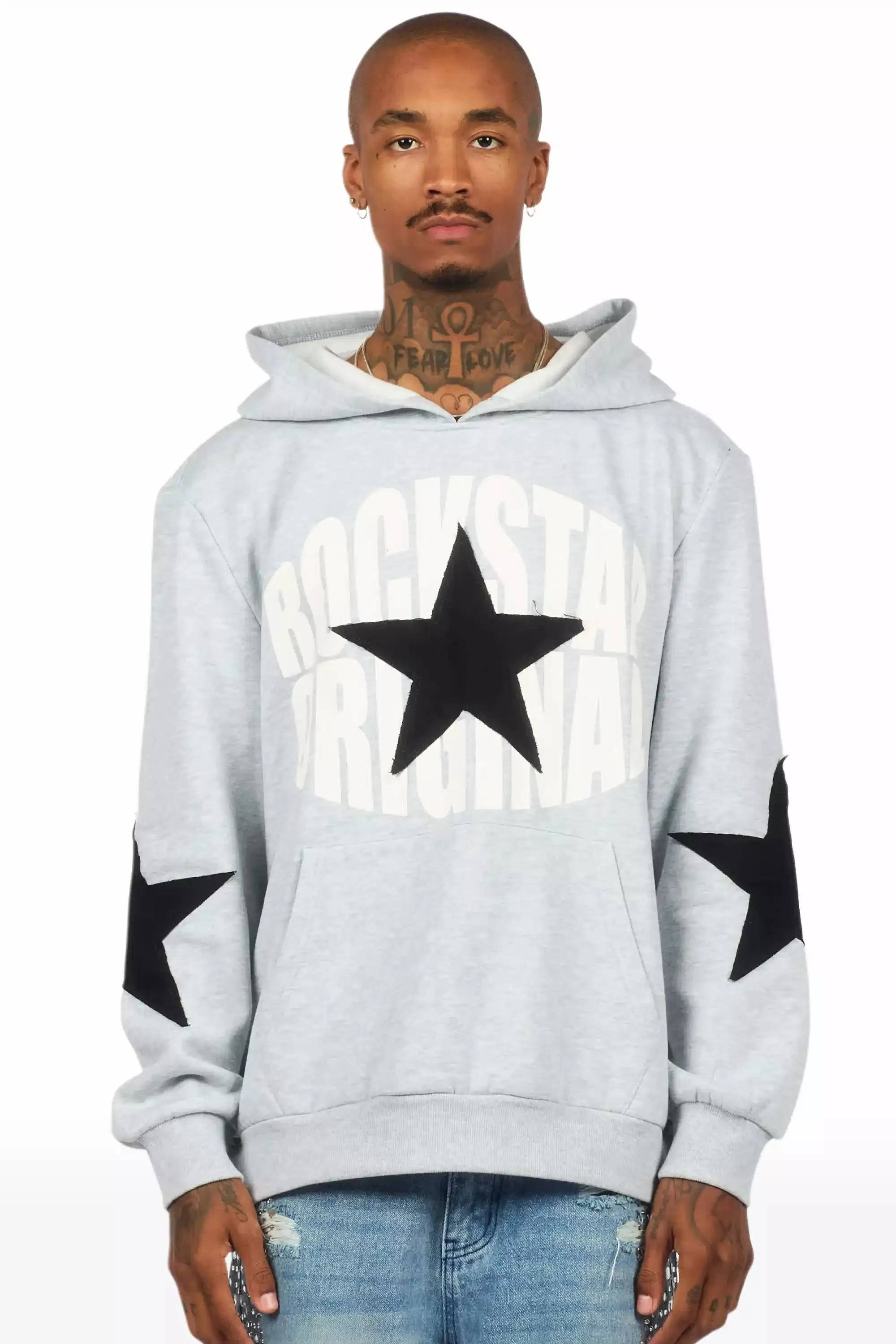 States 2.0 Heather Grey Graphic Hoodie sold by Rockstar Original product image thumbnail 2
