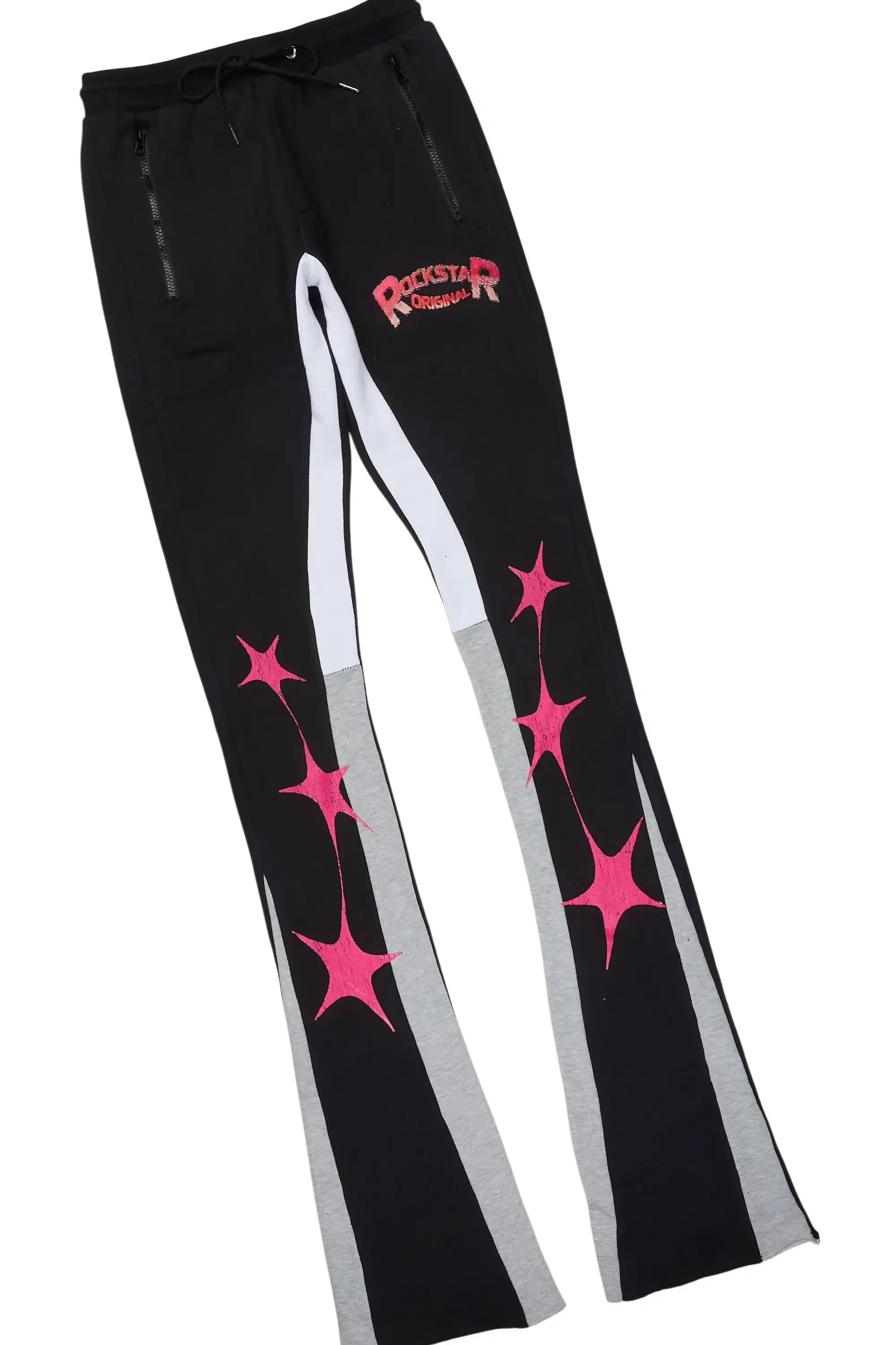 Trenzo Black/Fuchsia Hoodie/Super Stacked Track Set sold by Rockstar Original product image thumbnail 3