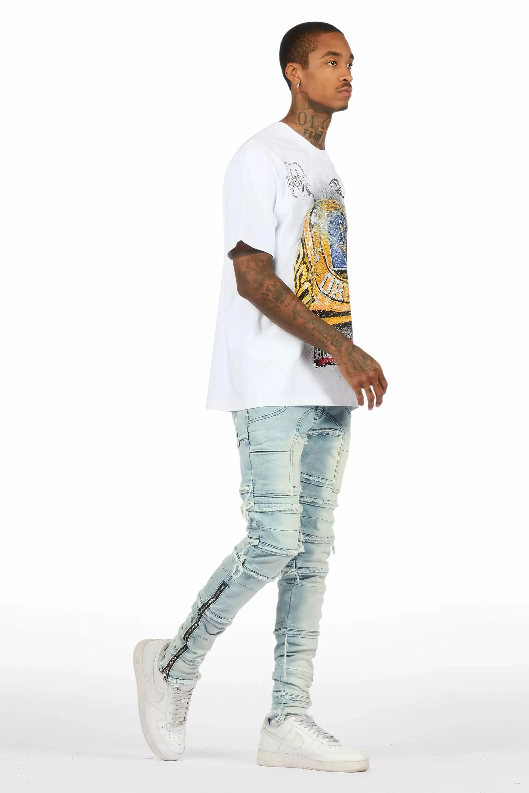 Horado Light Blue Wash Skinny Fit Jean sold by Rockstar Original product image thumbnail 4