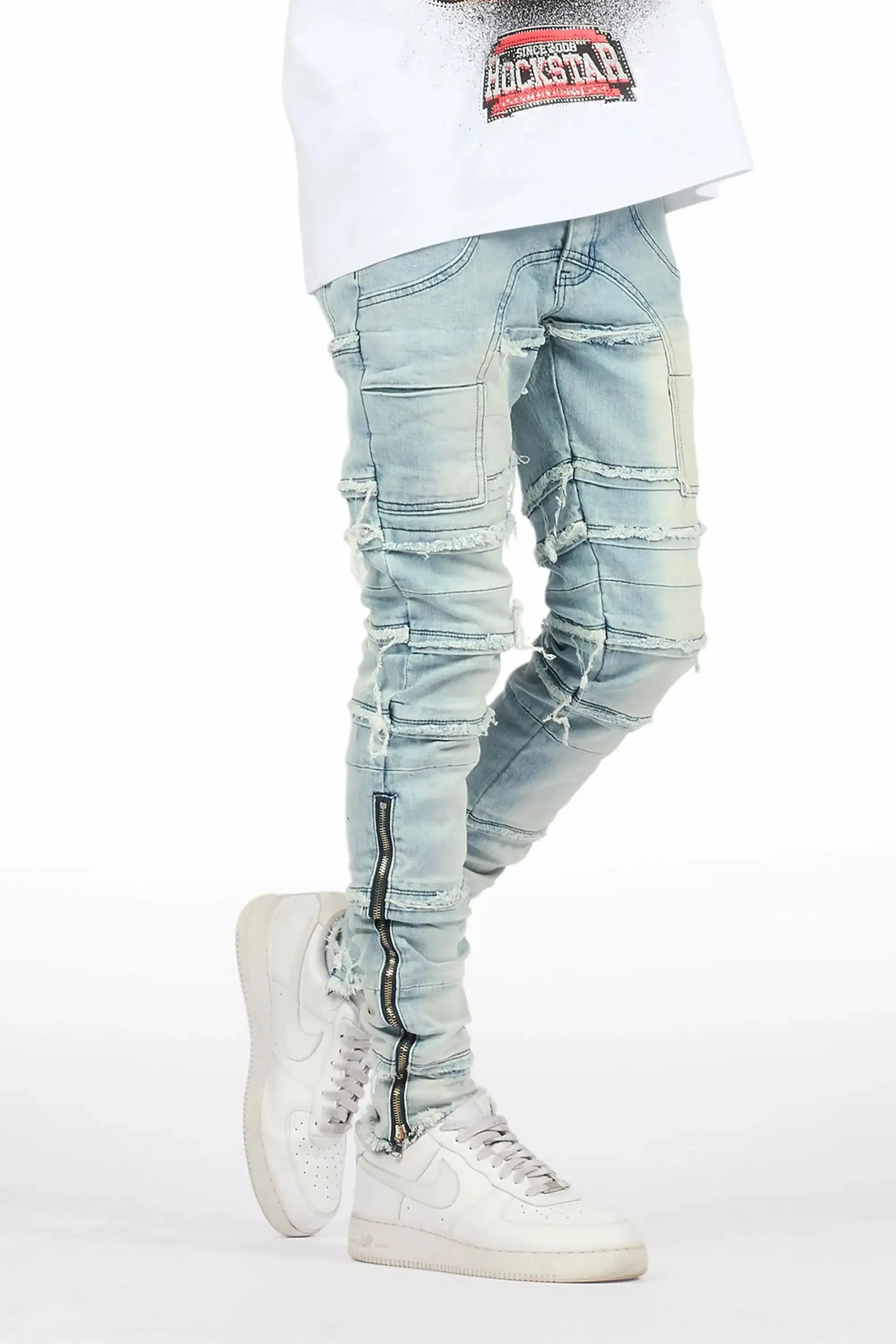 Horado Light Blue Wash Skinny Fit Jean sold by Rockstar Original