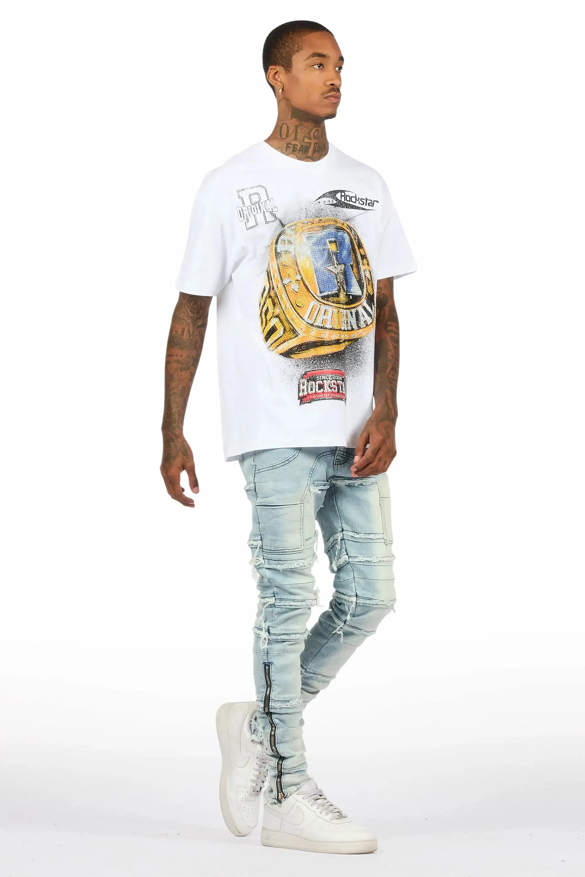 Horado Light Blue Wash Skinny Fit Jean sold by Rockstar Original product image thumbnail 5