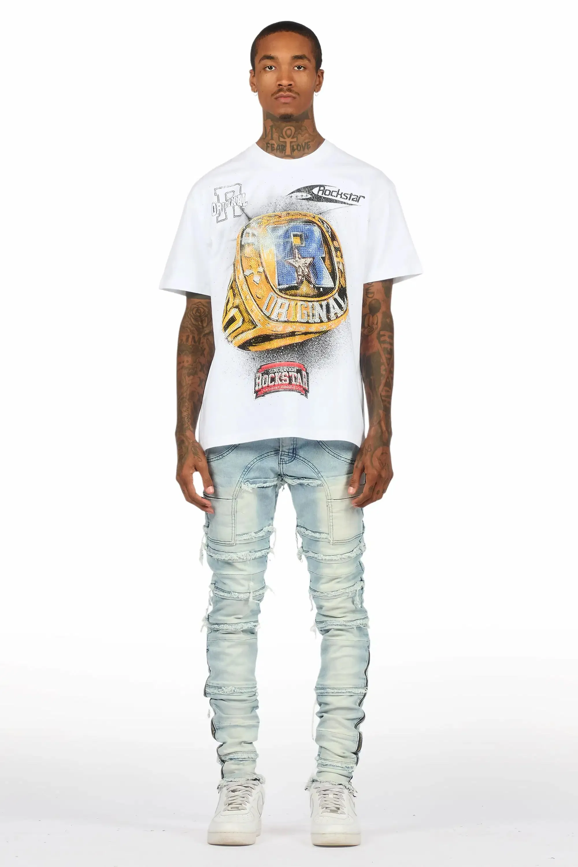 Horado Light Blue Wash Skinny Fit Jean sold by Rockstar Original product image thumbnail 3