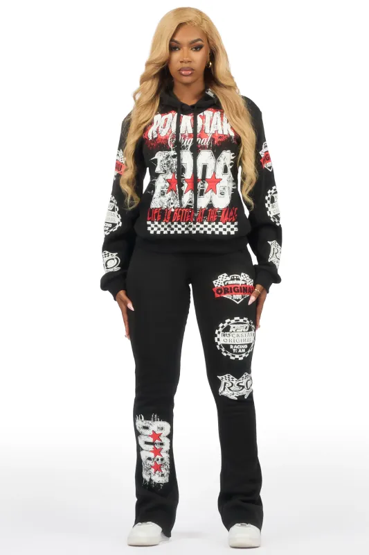 Kaydenca Black Stacked Track Set sold by Rockstar Original