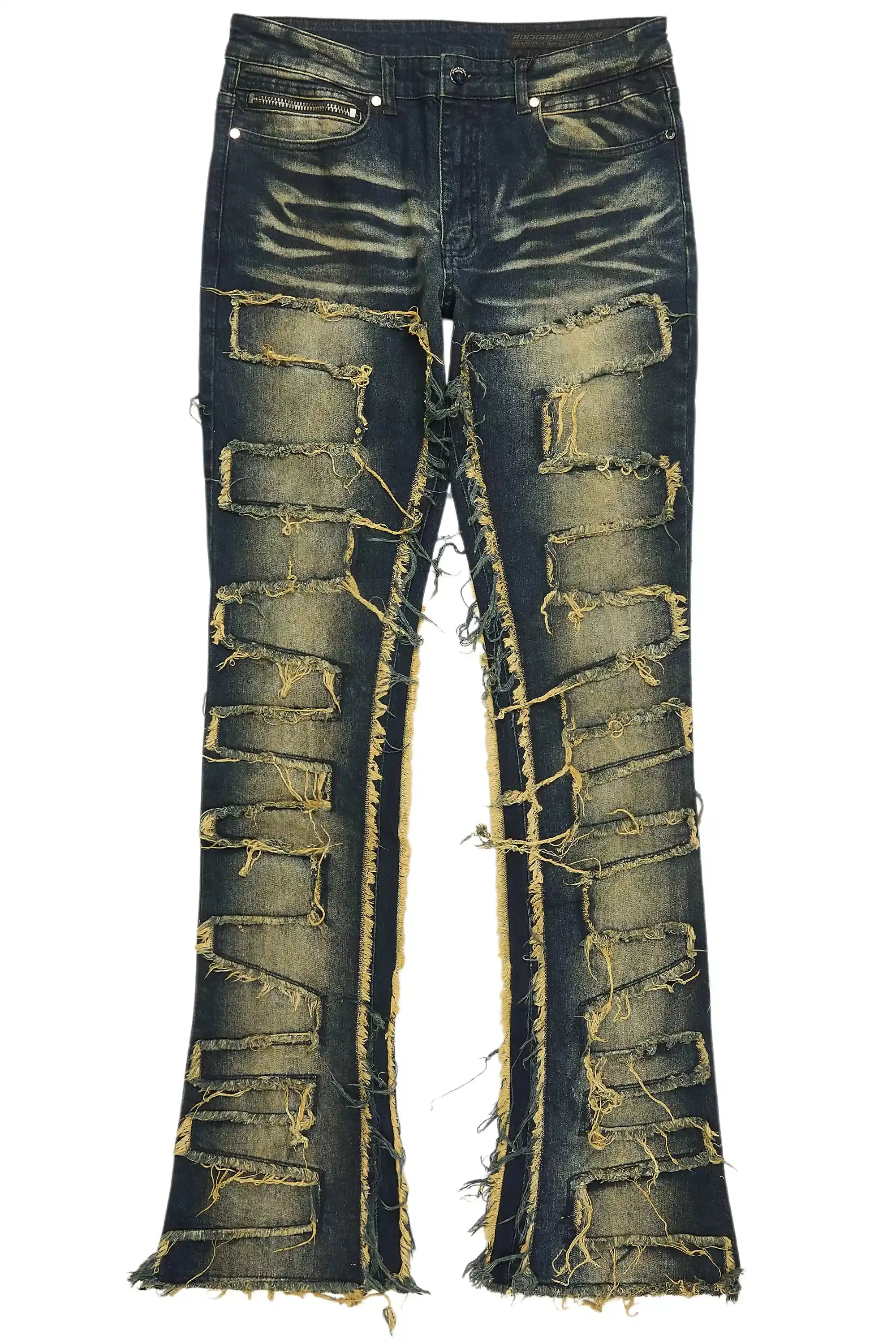 Shake Dark Blue Stacked Flare Jean sold by Rockstar Original product image thumbnail 2