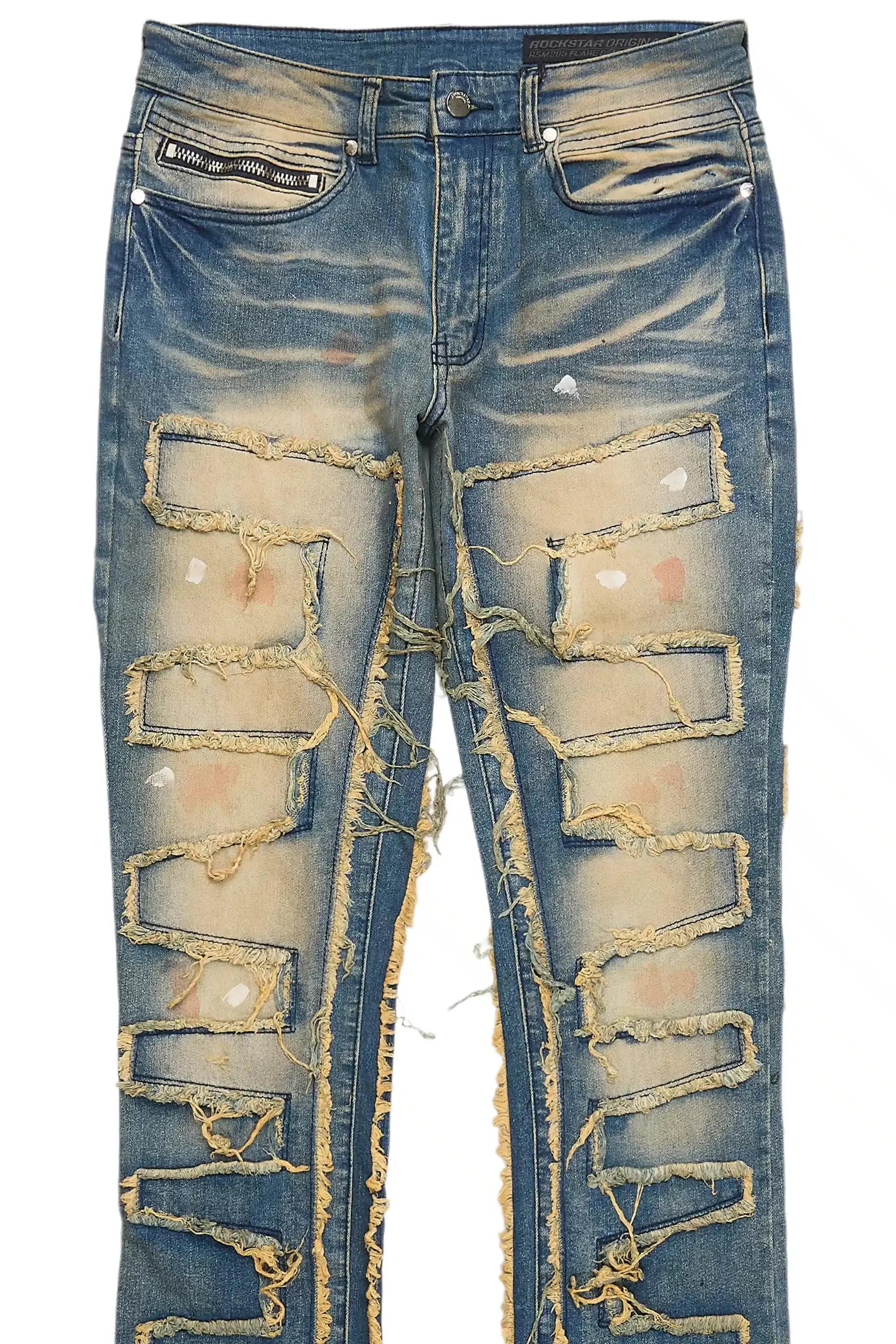 Shake Tint Dirty Blue Stacked Flare Jean sold by Rockstar Original product image thumbnail 2
