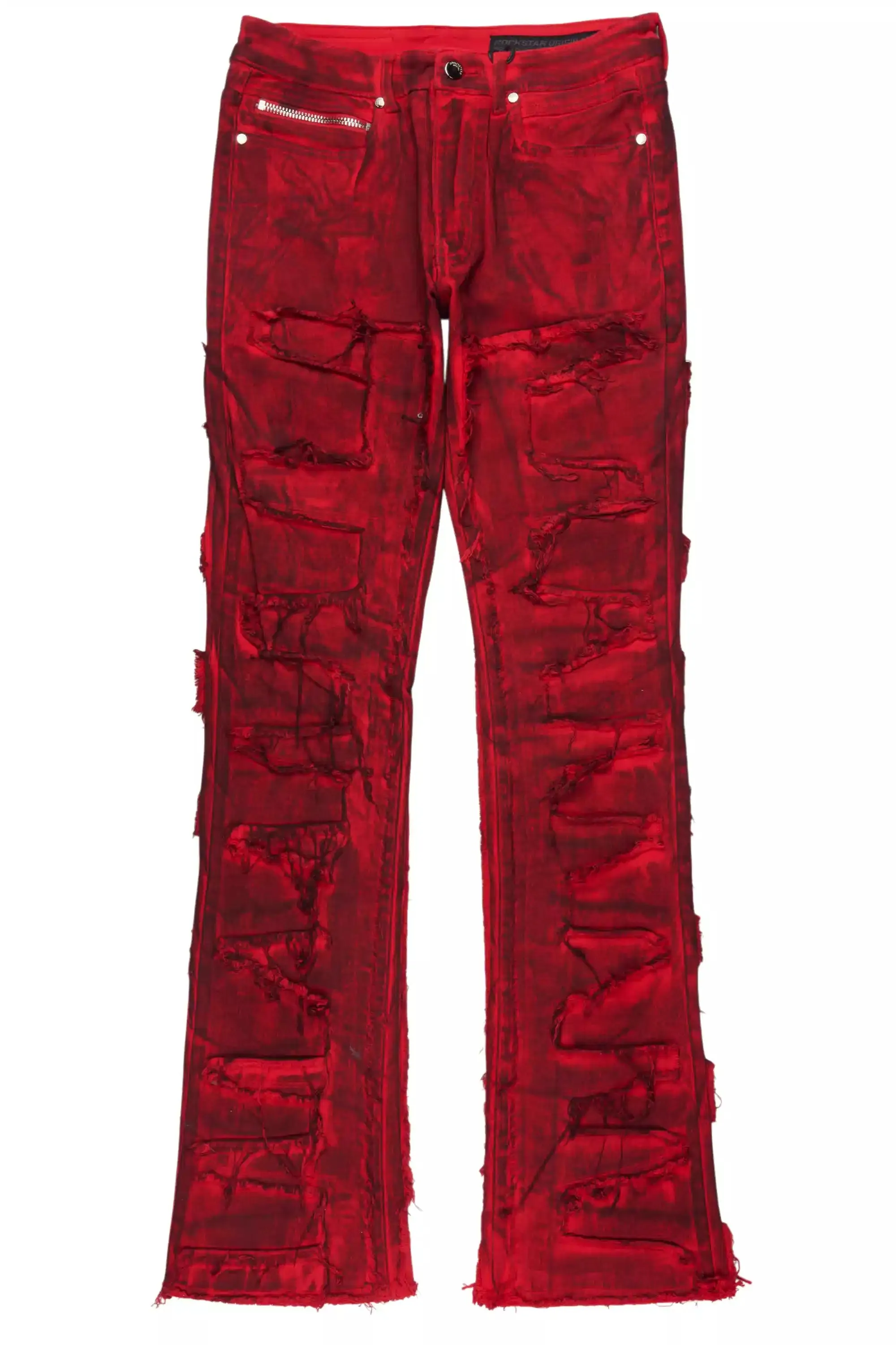 Shake Red Oil Wash Stacked Flare Jean sold by Rockstar Original product image thumbnail 2