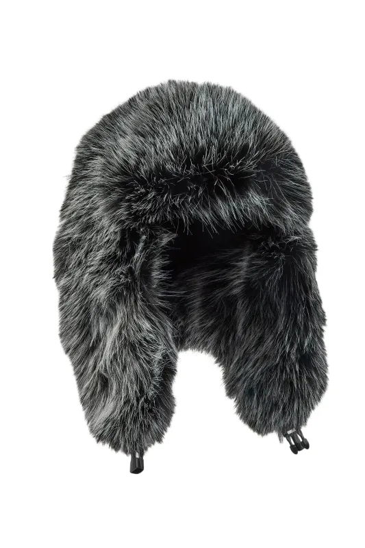 Trapper Hat Grey Faux Fur sold by Rockstar Original