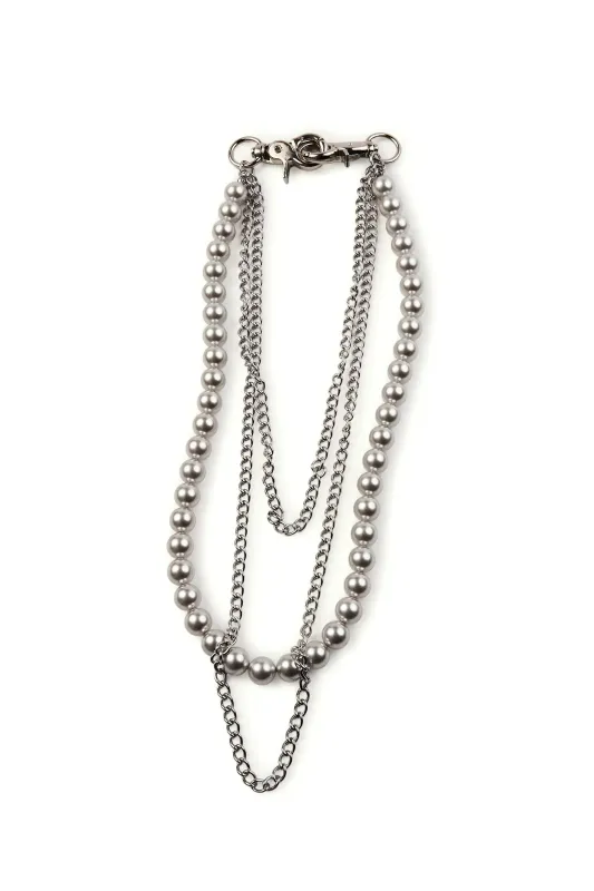 Pearl White Wallet Chain sold by Rockstar Original