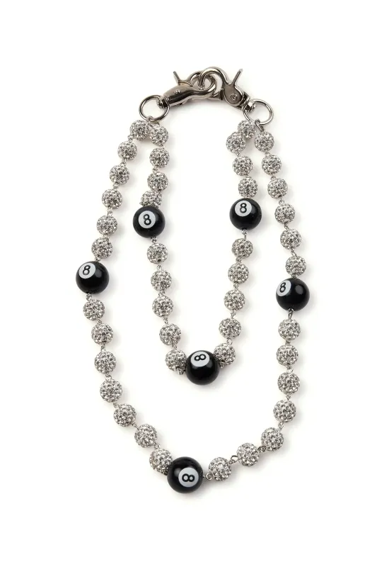 Magic8 Silver/Black Wallet Chain sold by Rockstar Original