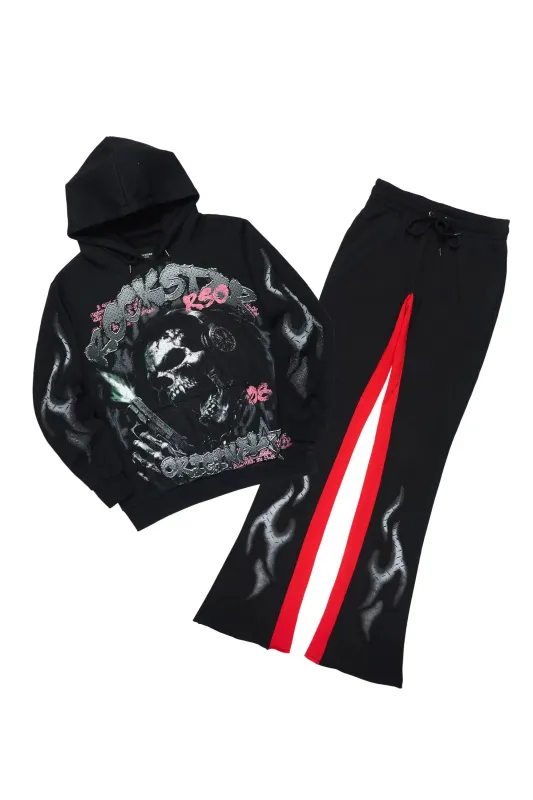 Tylenz Black Hoodie/Baggy Fit Pant Set sold by Rockstar Original
