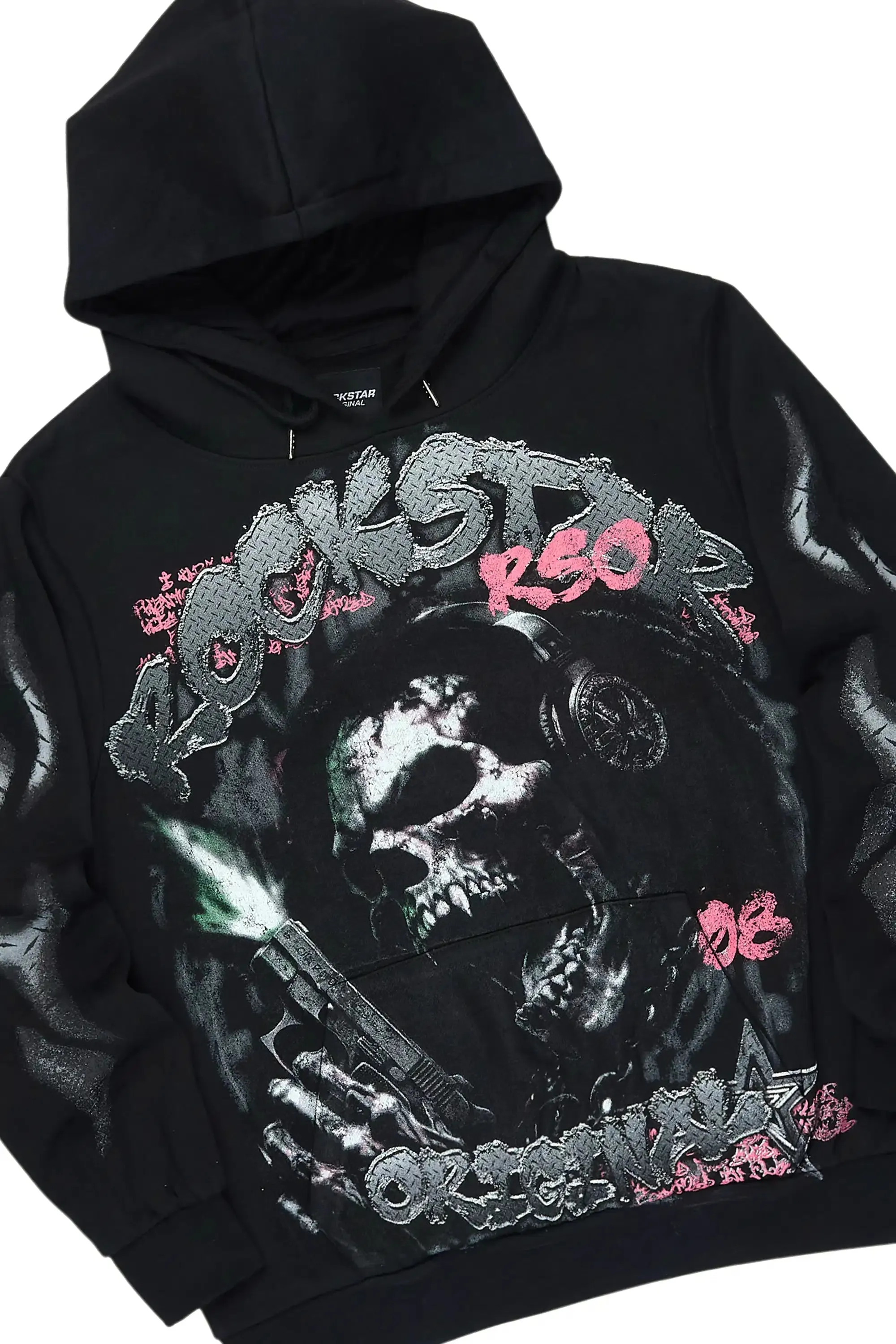 Tylenz Black Hoodie/Baggy Fit Pant Set sold by Rockstar Original product image thumbnail 2