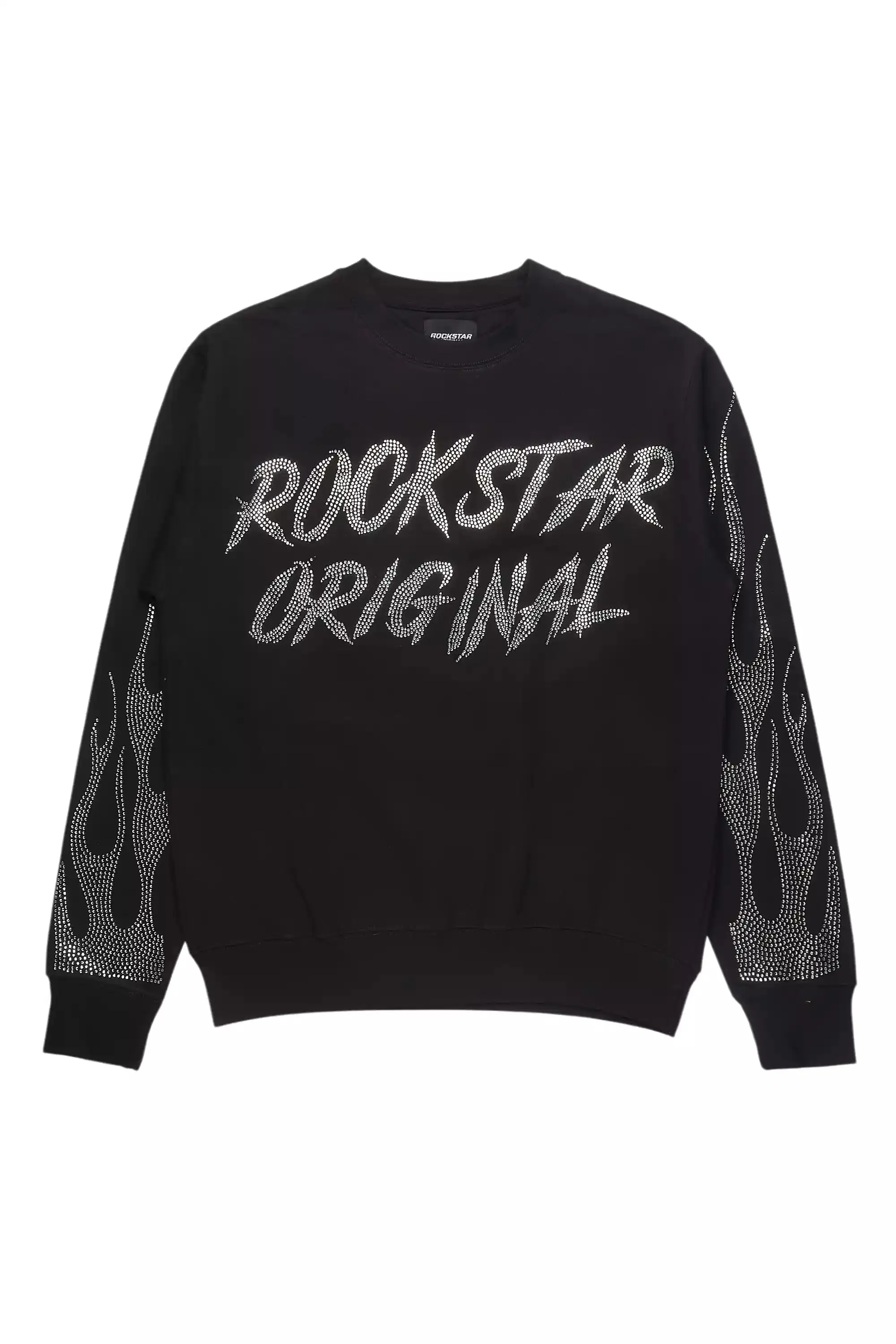 Keiosha Black Rhinestone Crewneck Sweatshirt sold by Rockstar Original