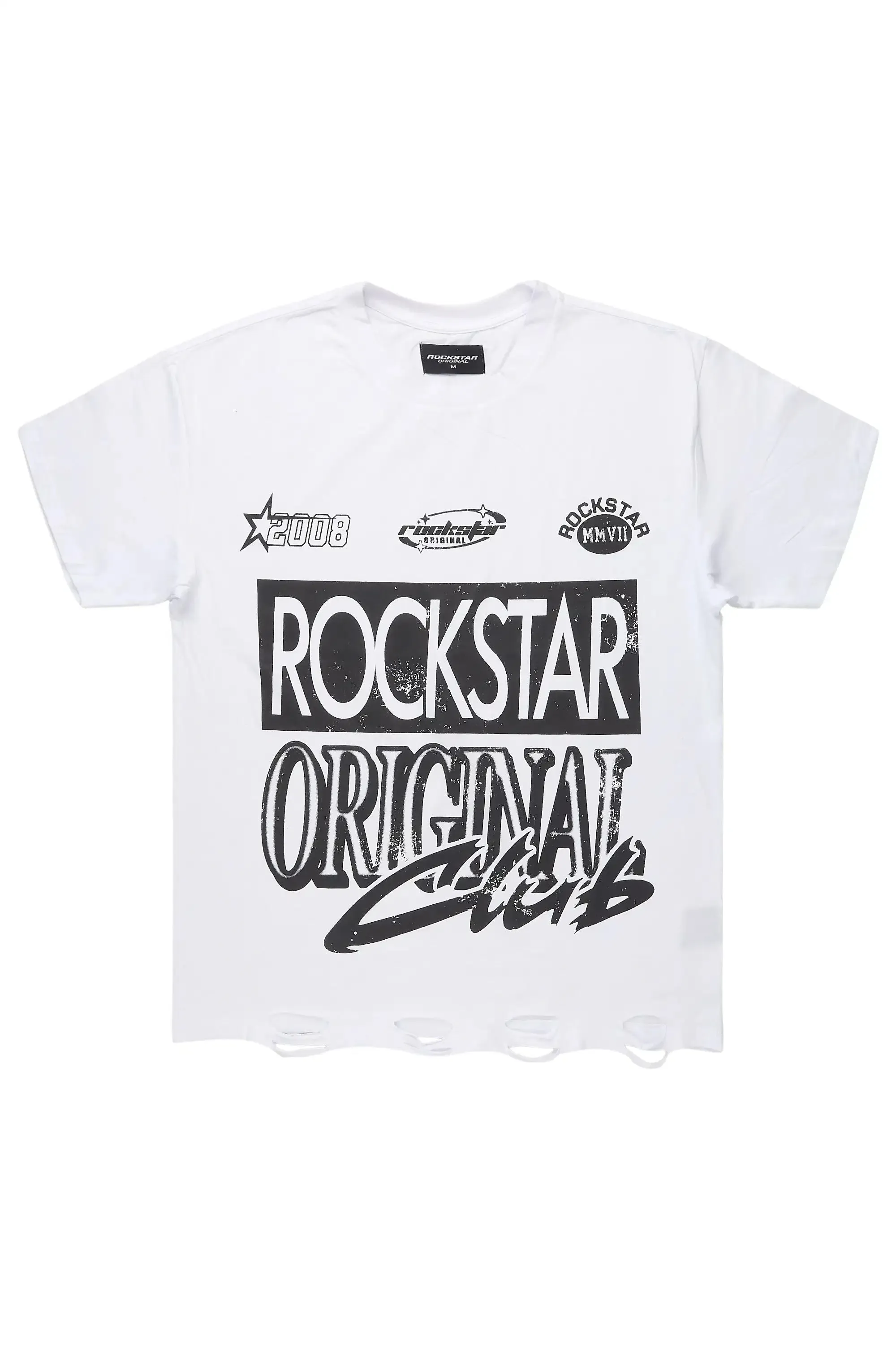 Rylok White Oversized Graphic T-Shirt sold by Rockstar Original